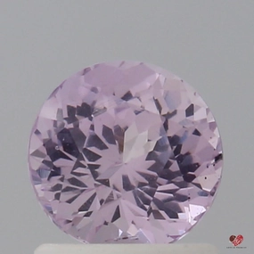 1.35cts Round Blush Champagne Sapphire
