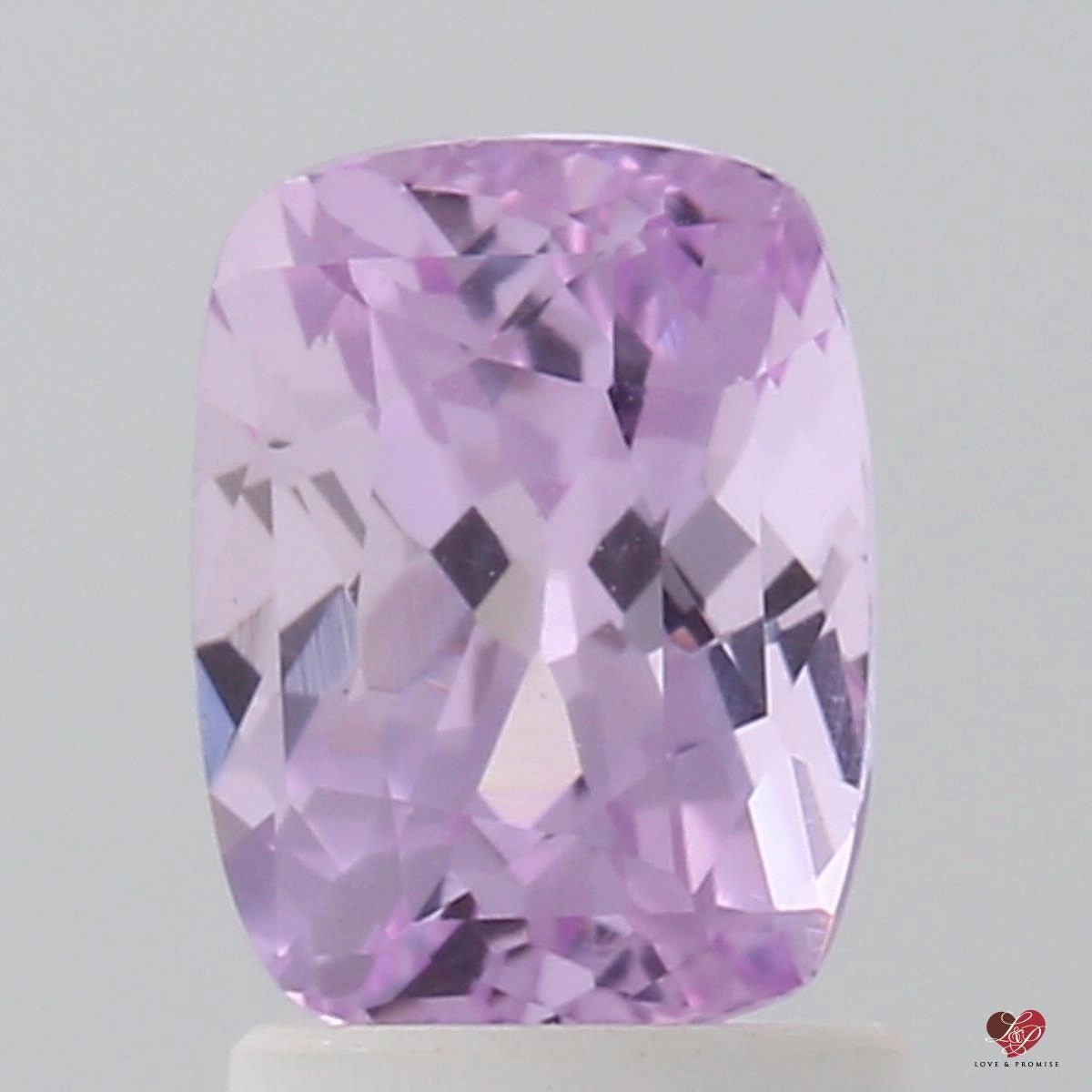 2.01cts Rectangle Cushion Medium Lavender Rose Blush Sapphire