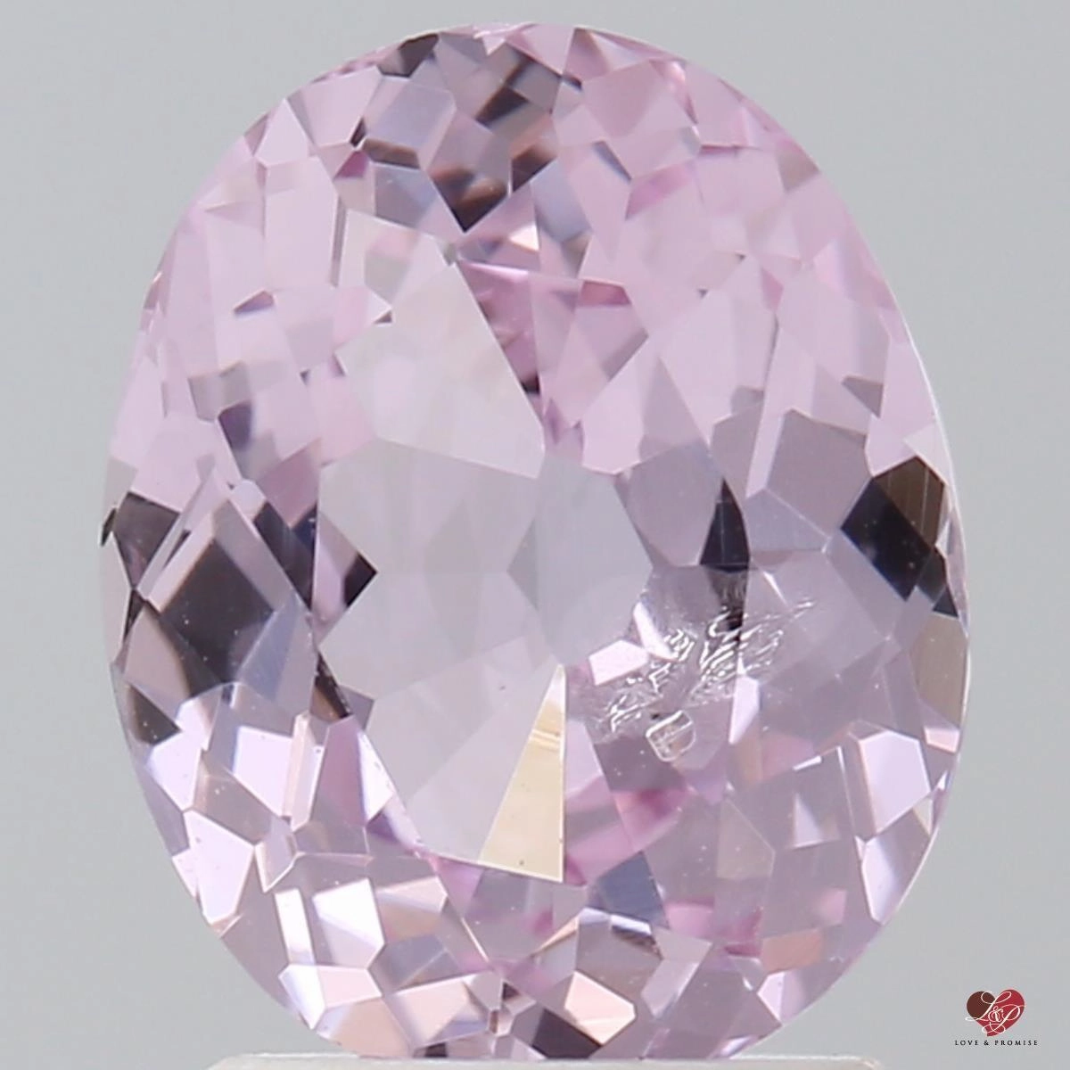 2.21cts Oval Blush Champagne Rose Sapphire