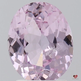 2.21cts Oval Blush Champagne Rose Sapphire