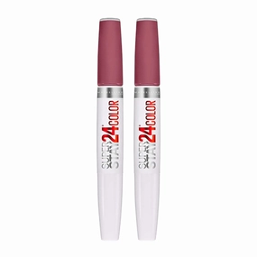 2x Maybelline Superstay 24 Hour Colour 2 Step Lipstick 300 Frosted Mauve