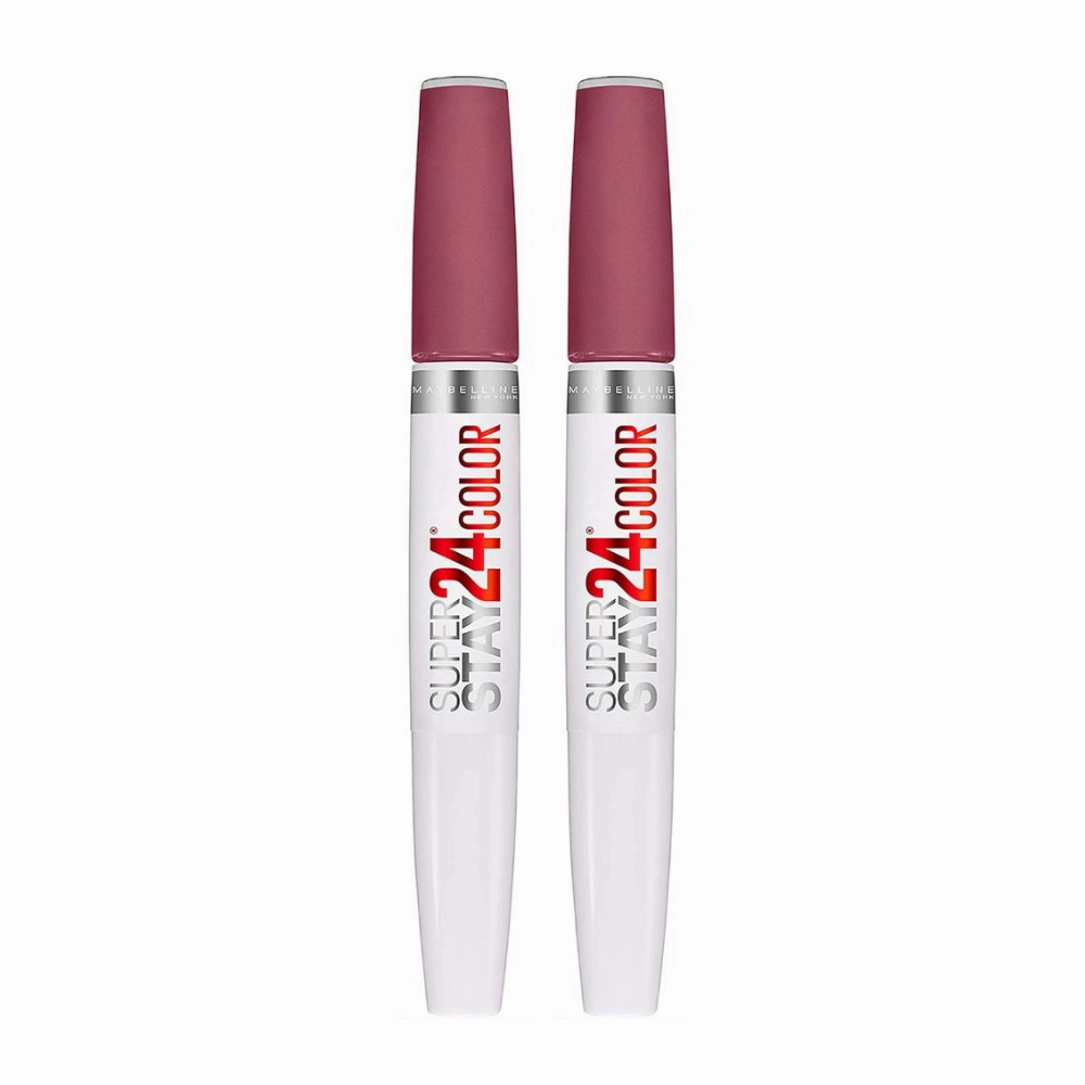 2x Maybelline Superstay 24 Hour Colour 2 Step Lipstick 300 Frosted Mauve