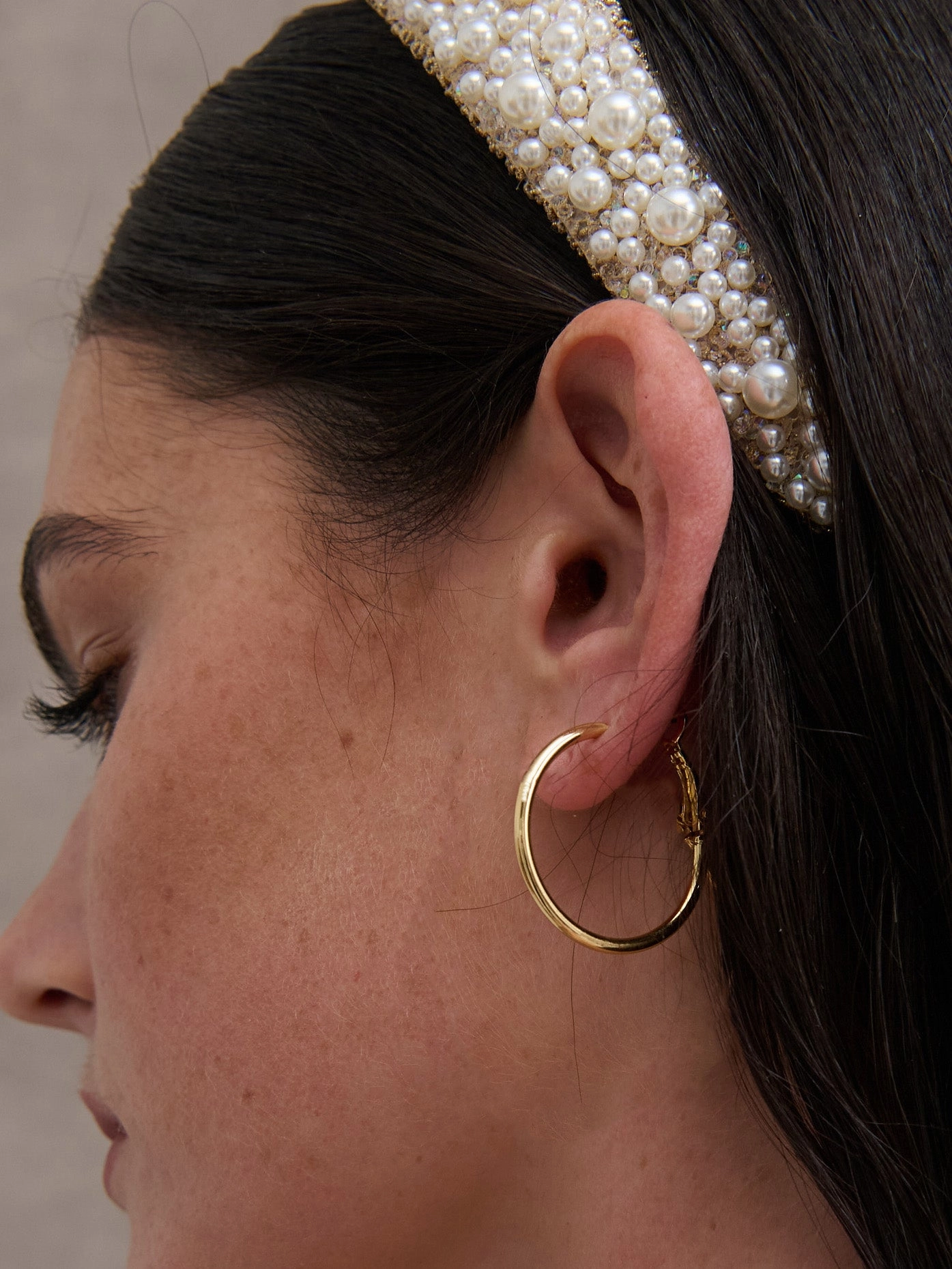 30mm Classic 18K Gold Plated Hoops