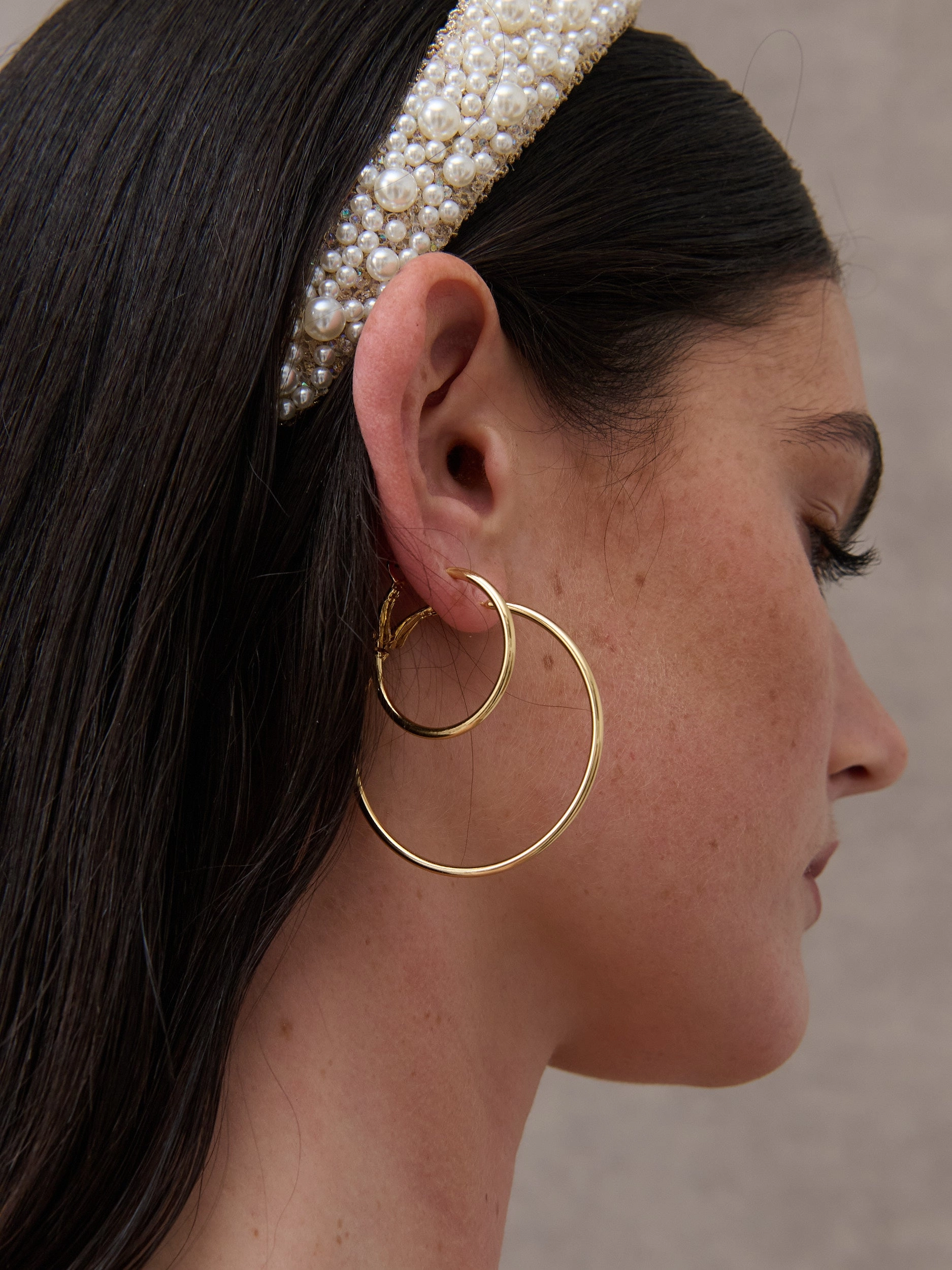 30mm Classic 18K Gold Plated Hoops