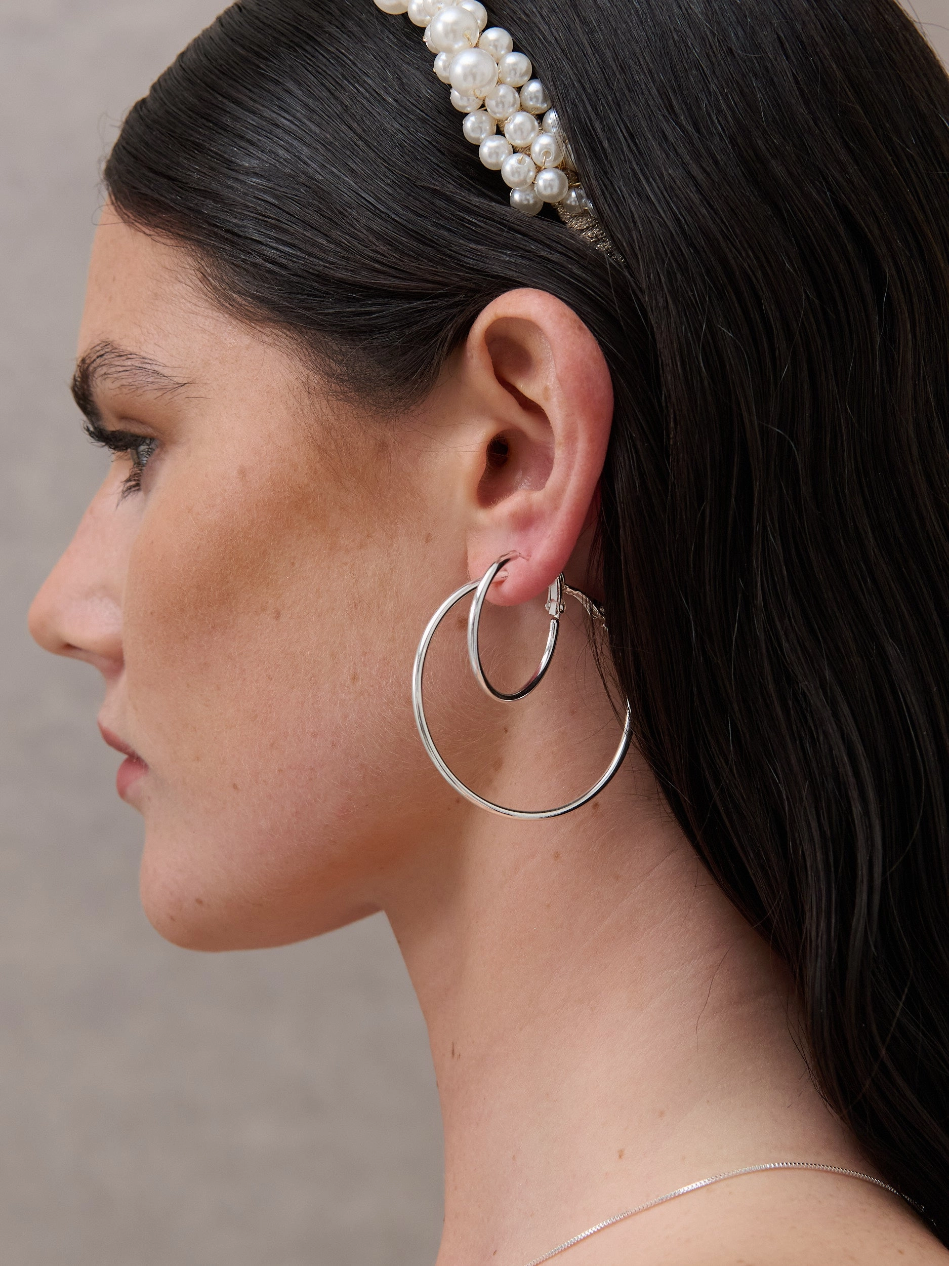 30mm Classic Sterling Silver Plated Hoops