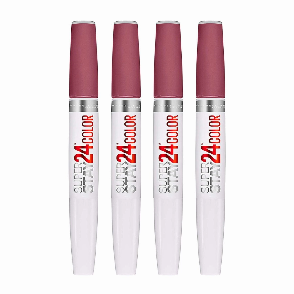 4x Maybelline Superstay 24 Hour Colour 2 Step Lipstick 300 Frosted Mauve