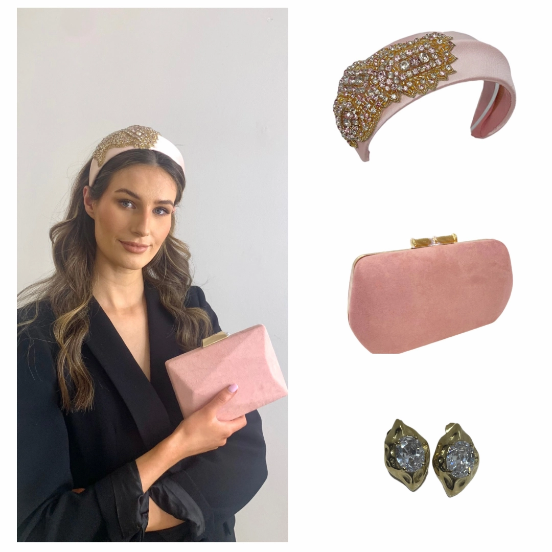 'Serena' Headband Baby Pink