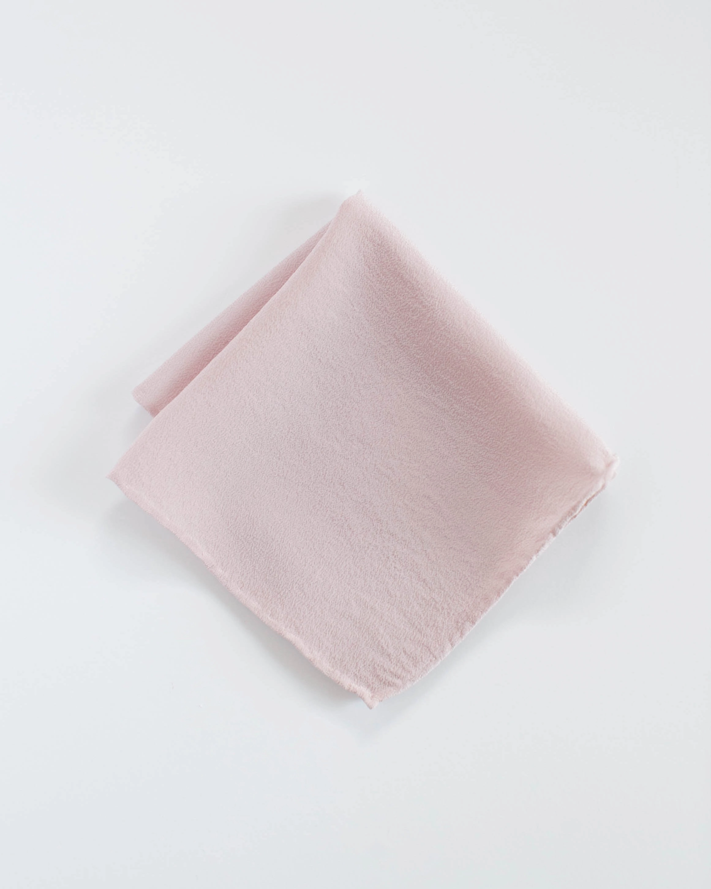 'The Hankie' Washable Silk Scarf in Blush