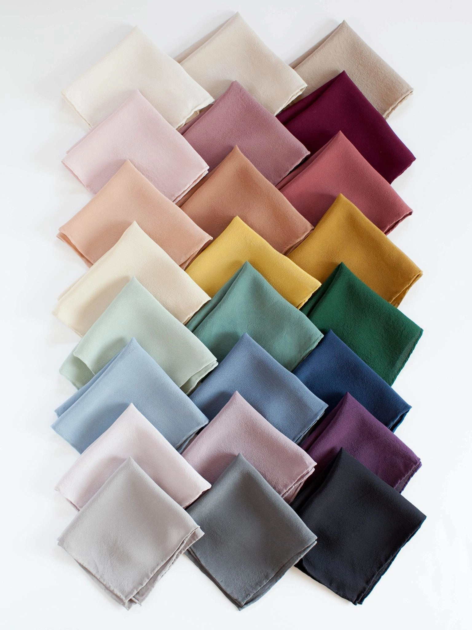 'The Hankie' Washable Silk Scarf in Blush