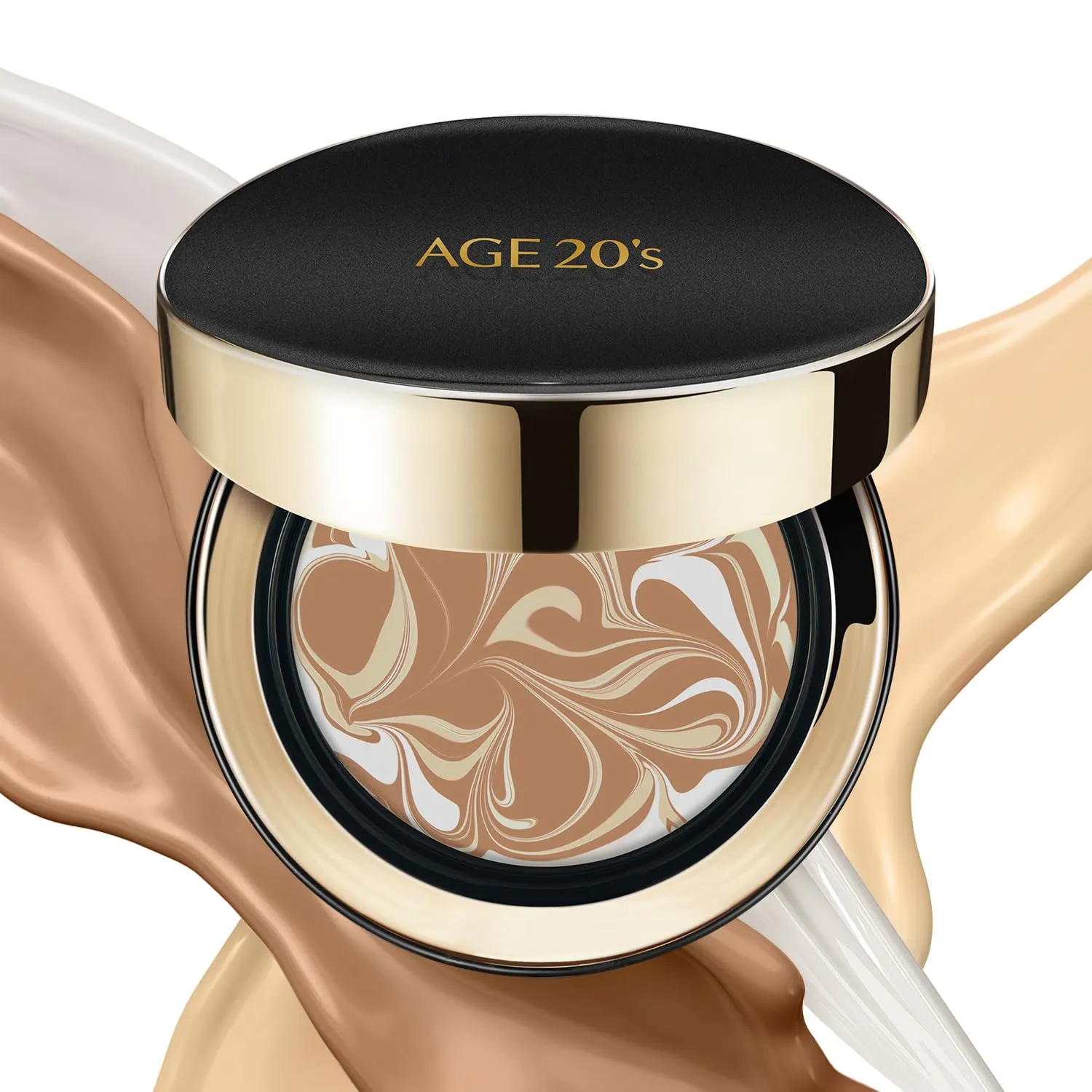 AGE20'S Signature Essence Pact SPF 50  | Pack of 1 | 27C HONEY | Cream Foundation, Dewy Finish, Natural Coverage | Korean Cushion Foundation
