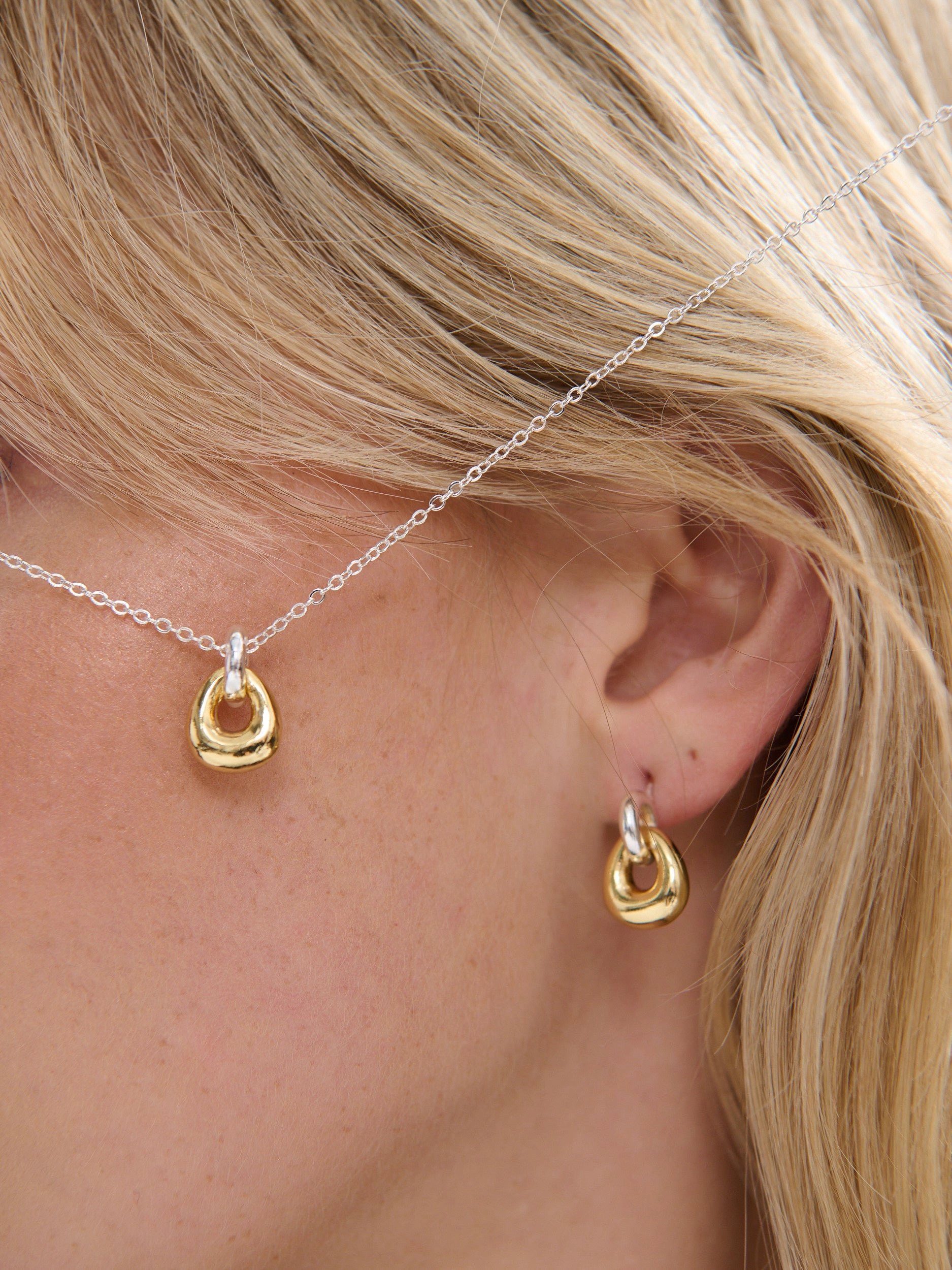 Amara Mix Metal Plated Earrings