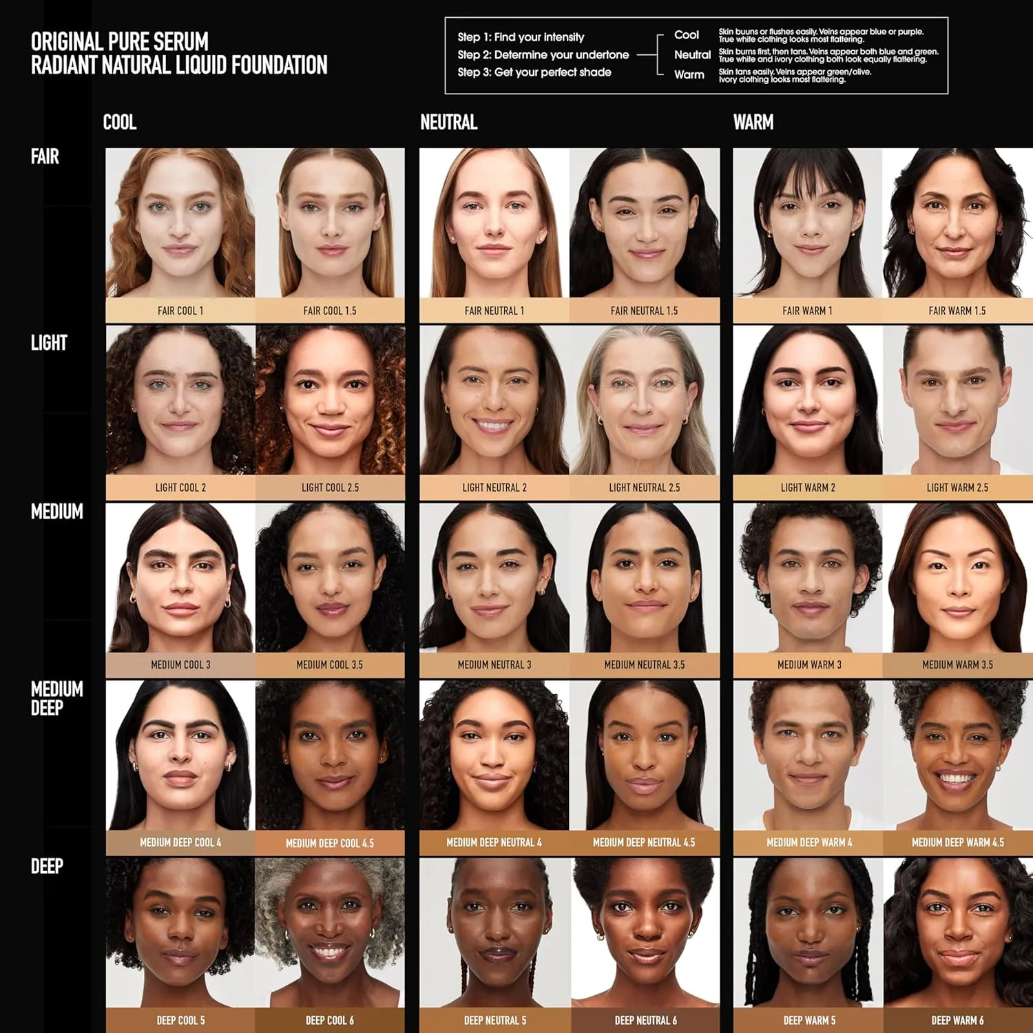 bareMinerals Original Pure Serum Radiant Natural Liquid Foundation Mineral SPF 20, Hydrating Skin Tint, Dewy Finish, Lightweight, Medium Coverage, Non-Comedogenic, Vegan