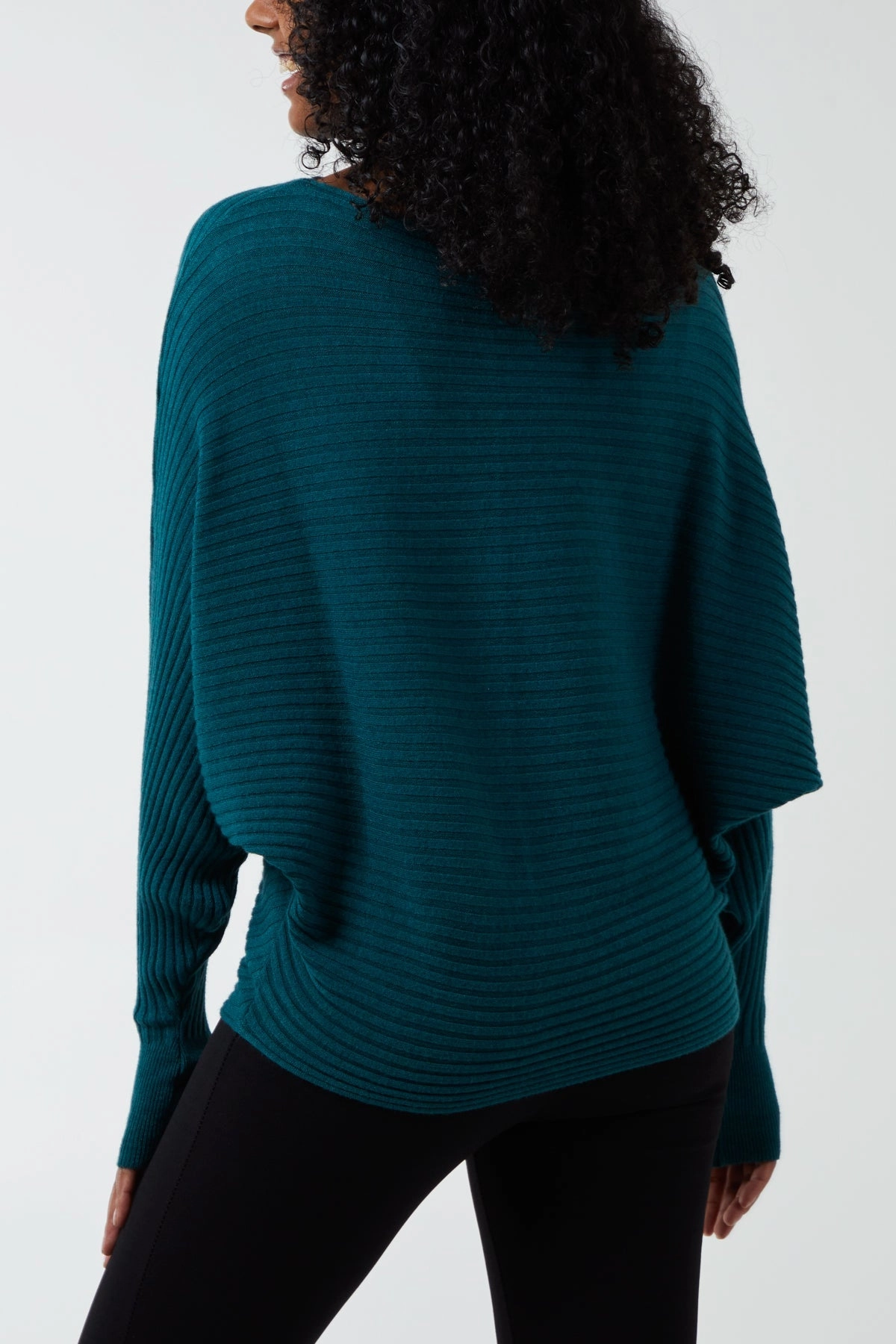 Batwing Ribbed Jumper