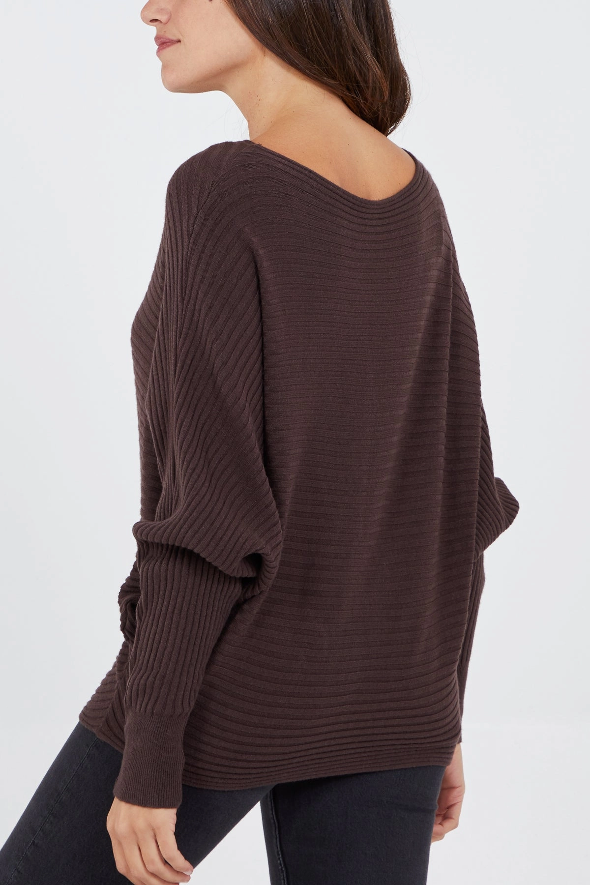 Batwing Ribbed Jumper