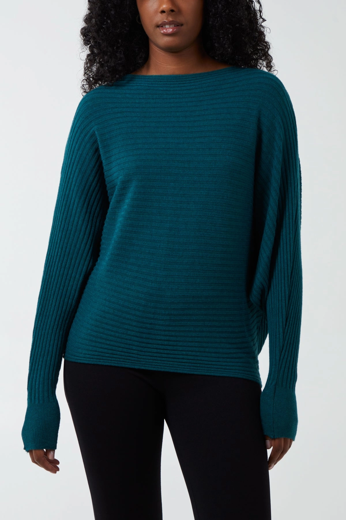 Batwing Ribbed Jumper