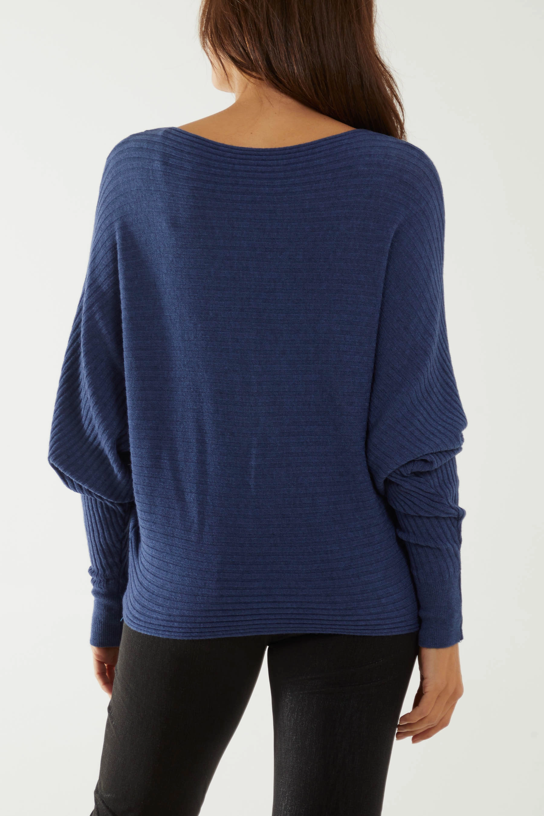 Batwing Ribbed Jumper