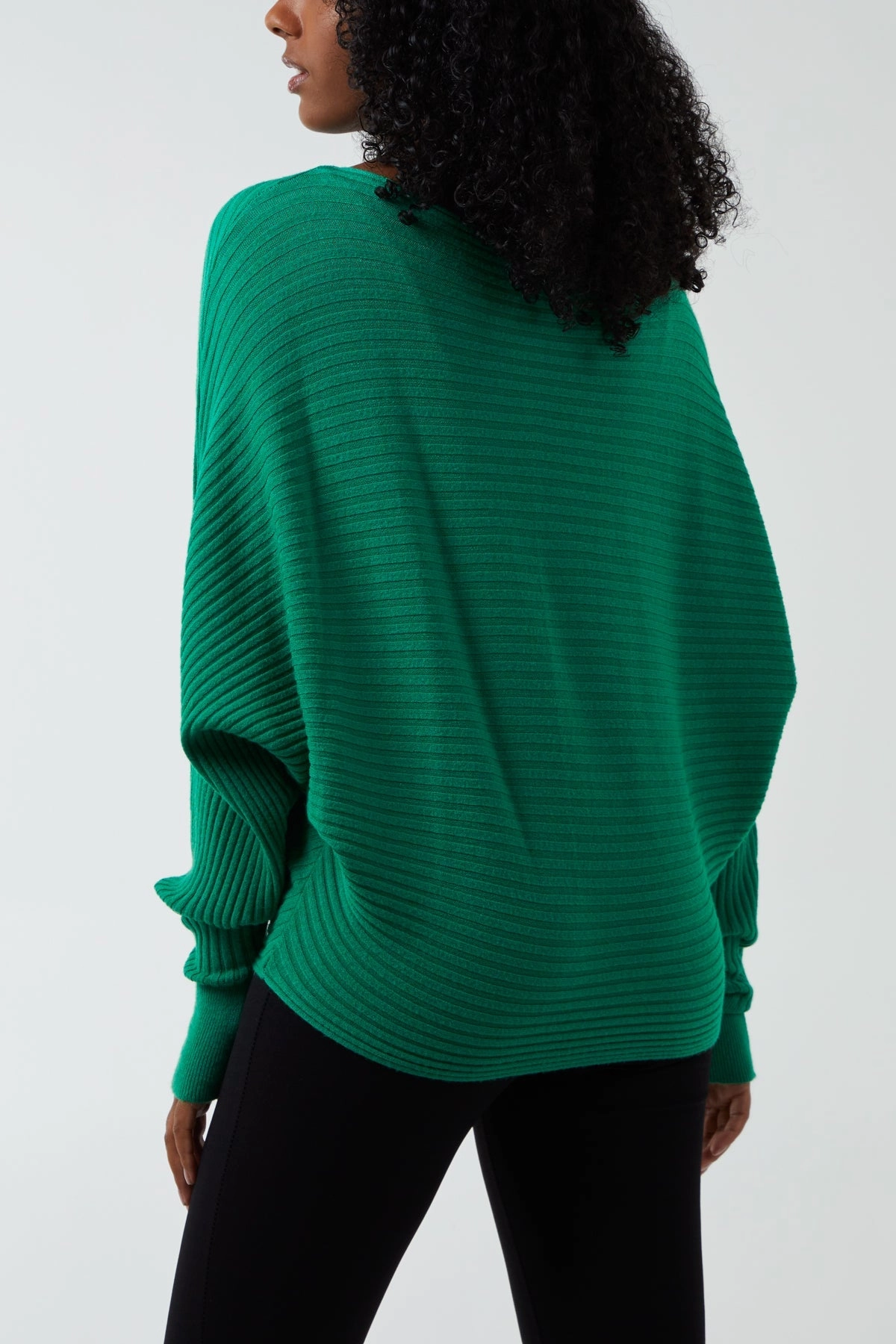 Batwing Ribbed Jumper