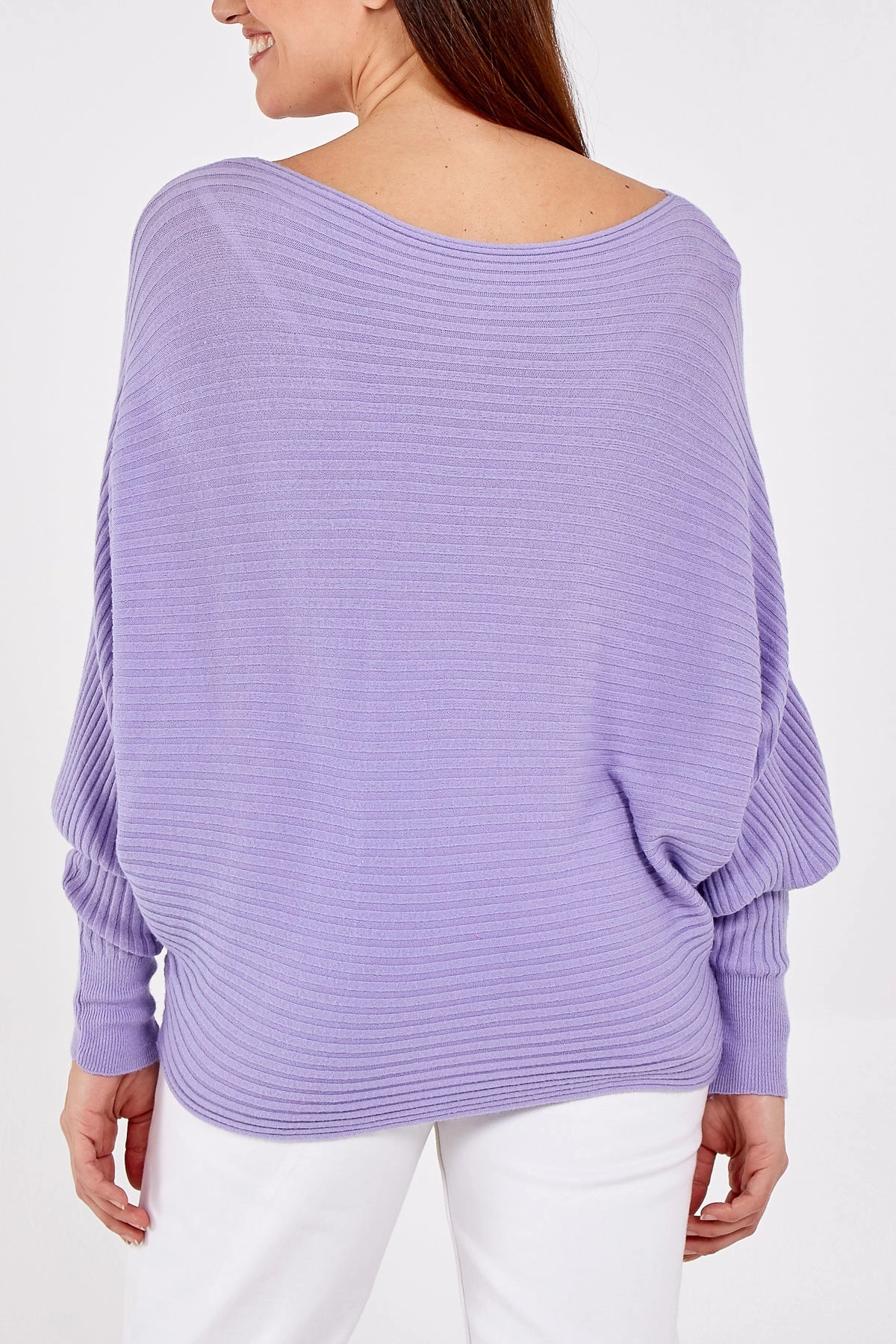 Batwing Ribbed Jumper