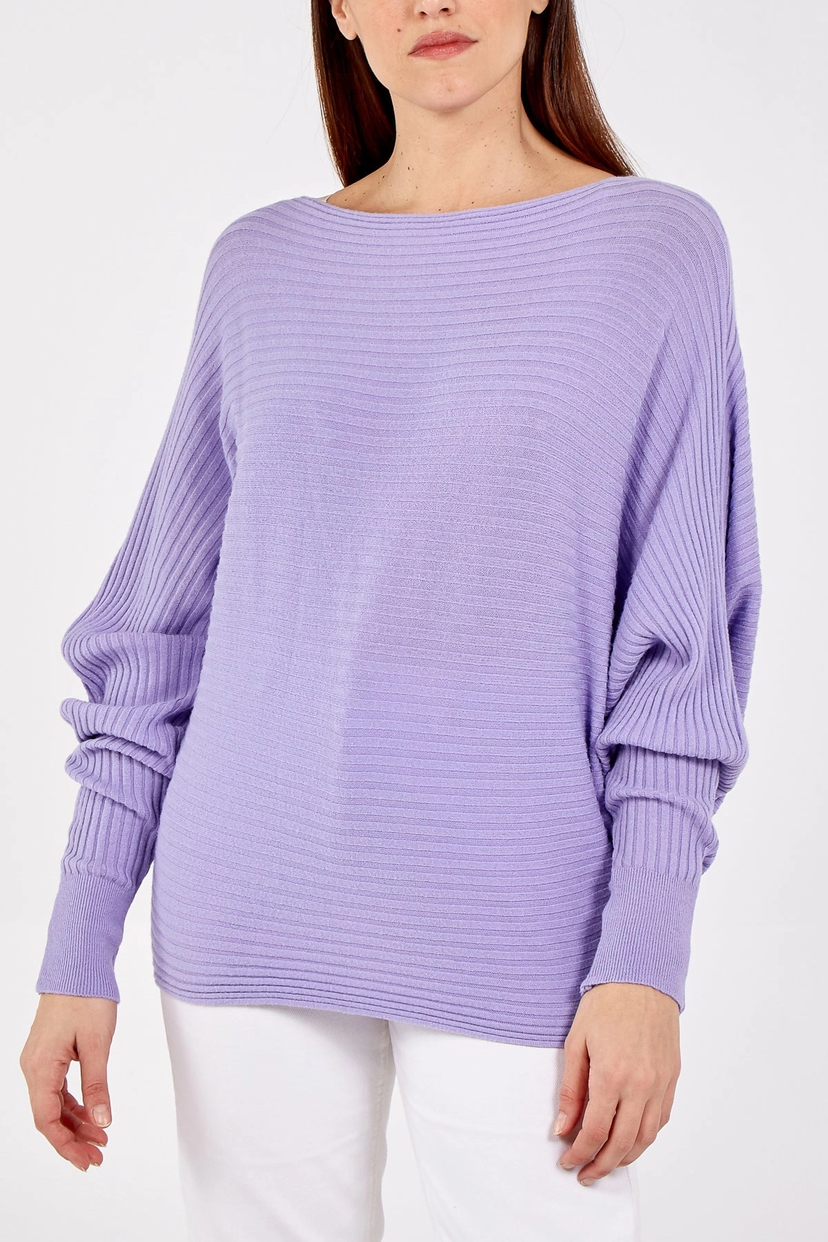 Batwing Ribbed Jumper