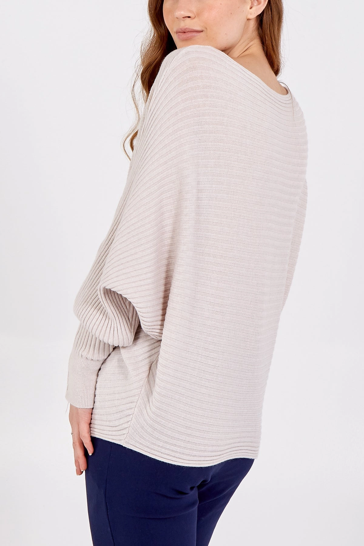 Batwing Ribbed Jumper