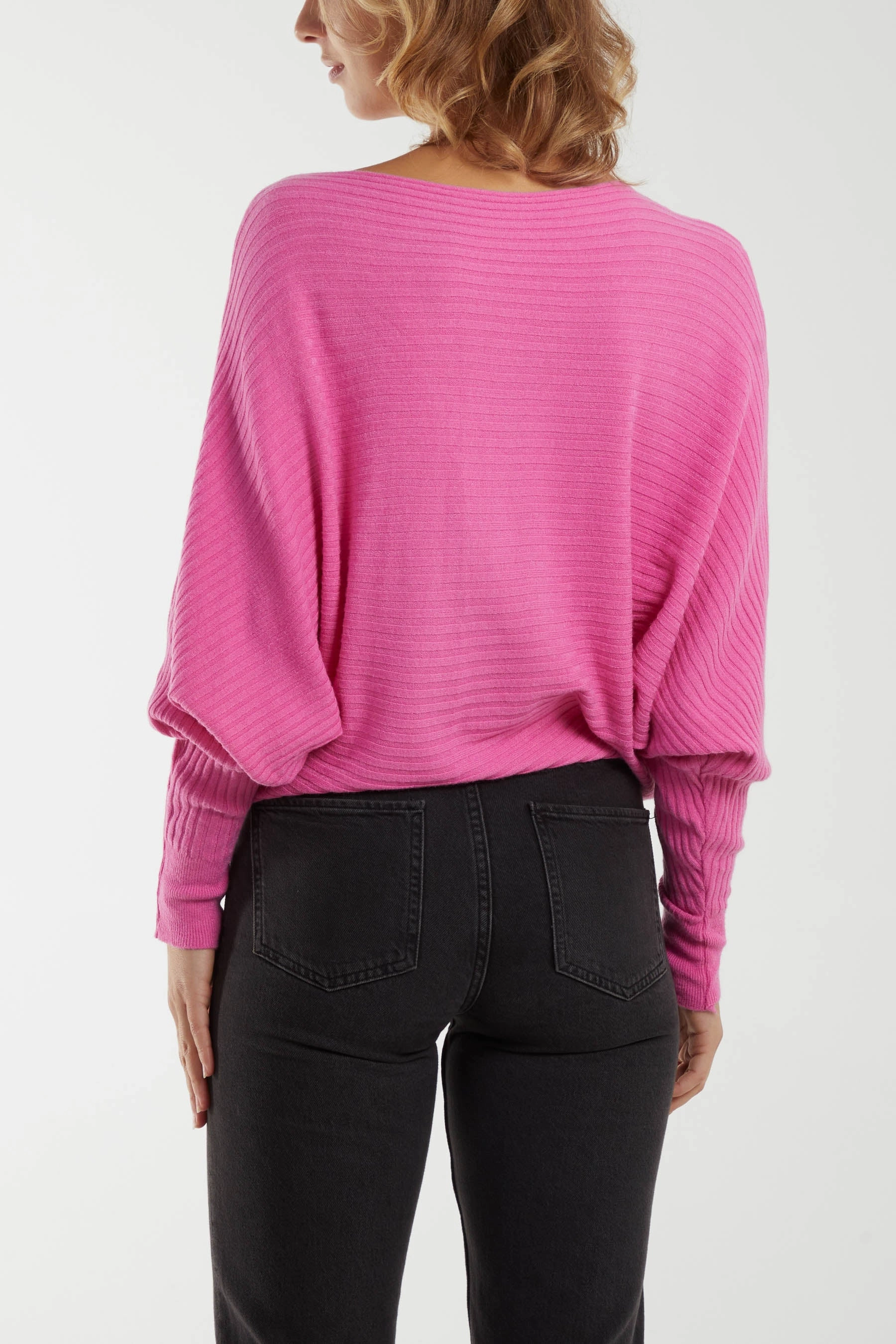Batwing Ribbed Jumper