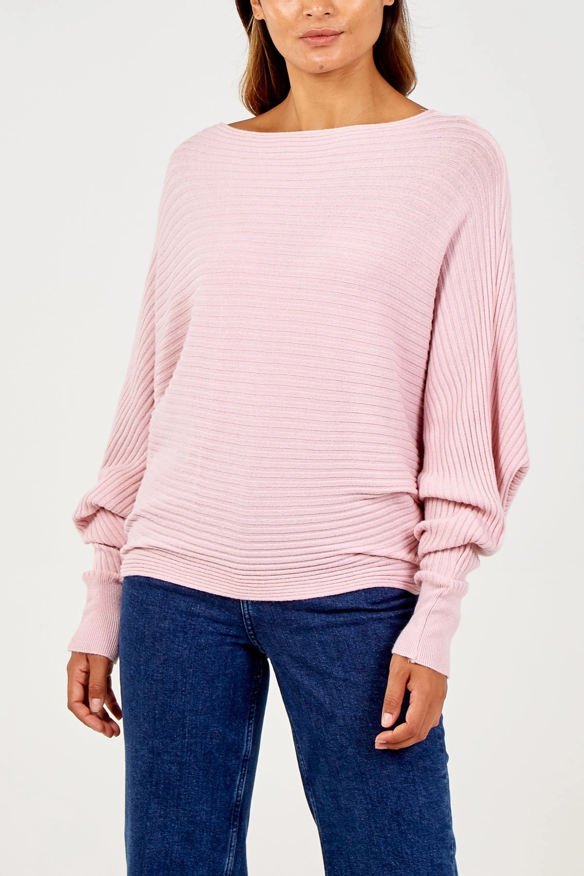 Batwing Ribbed Jumper