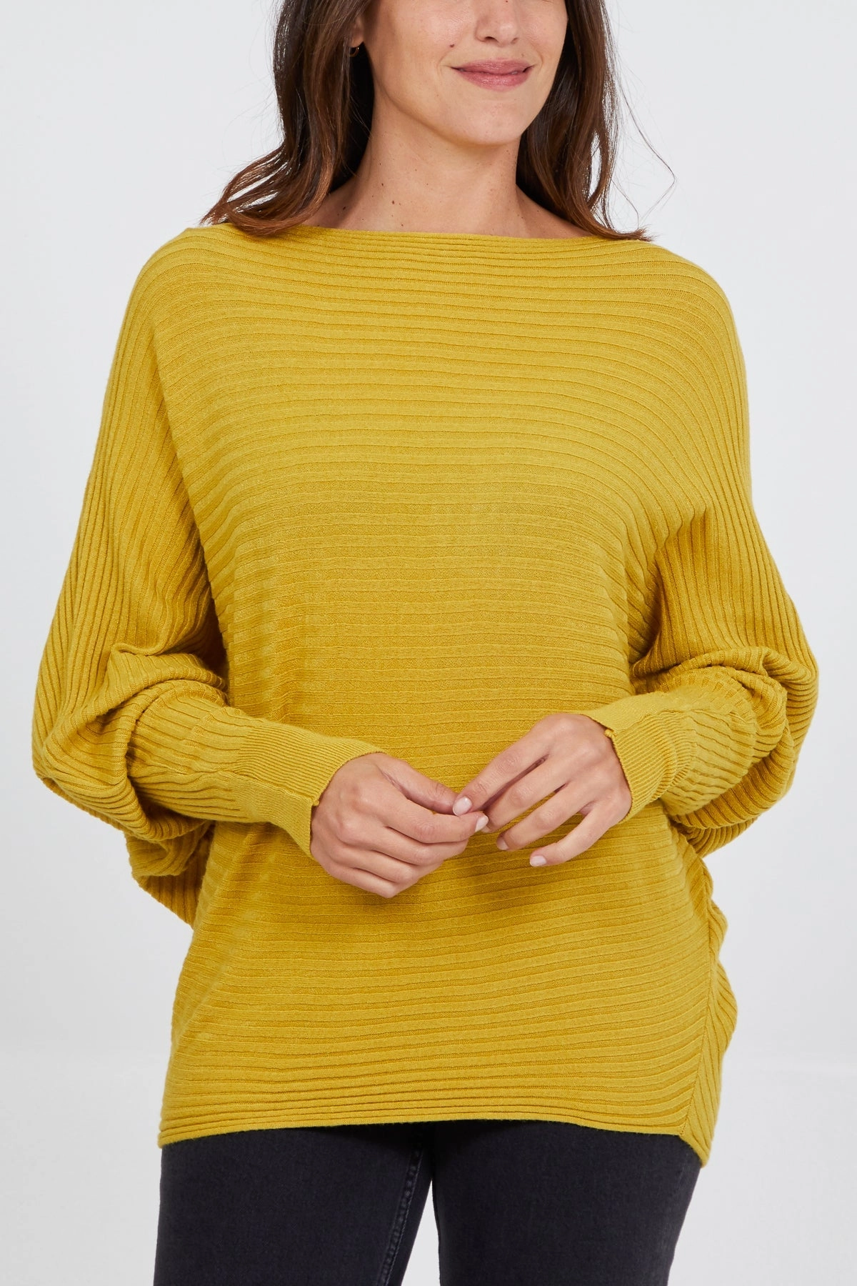 Batwing Ribbed Jumper