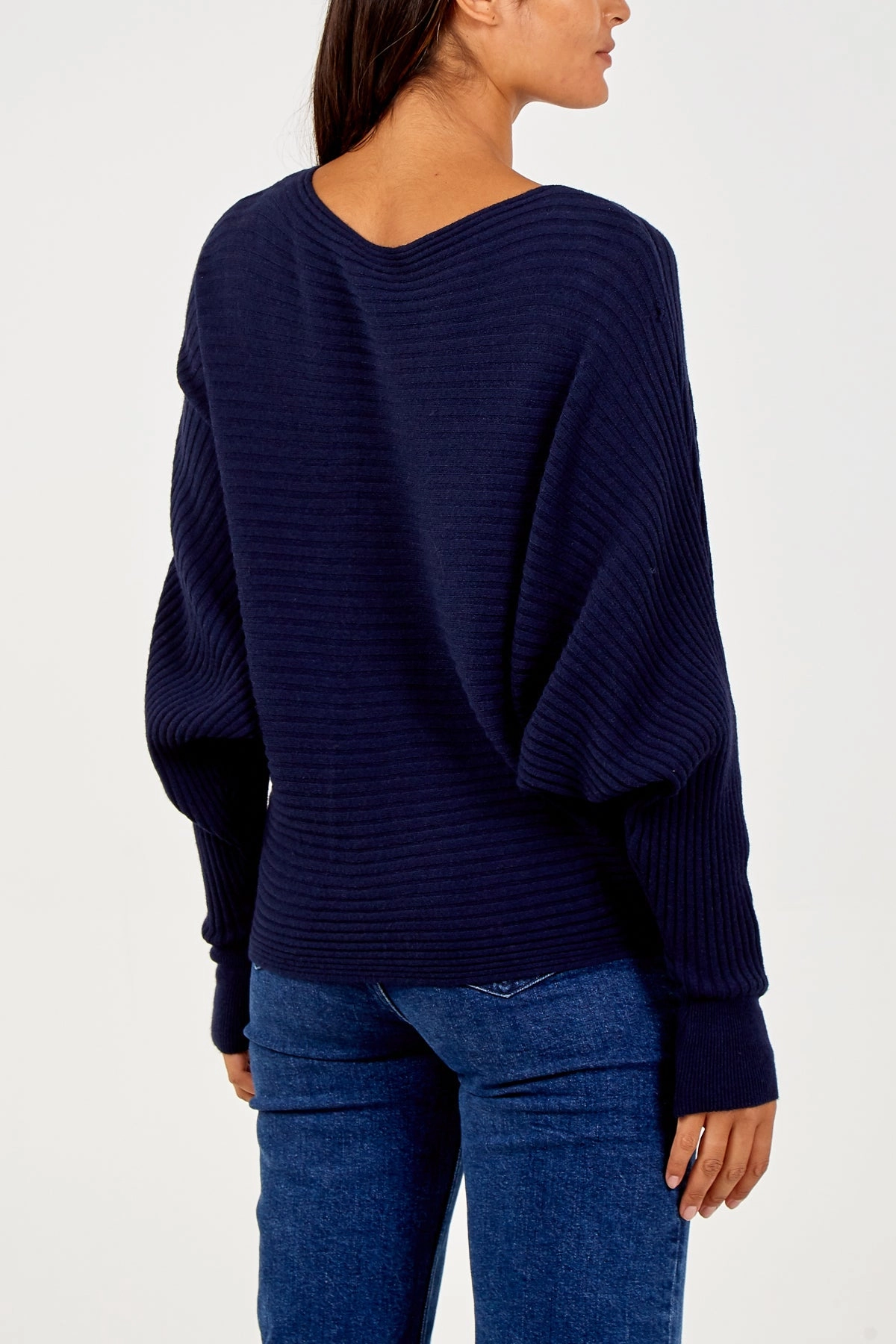 Batwing Ribbed Jumper
