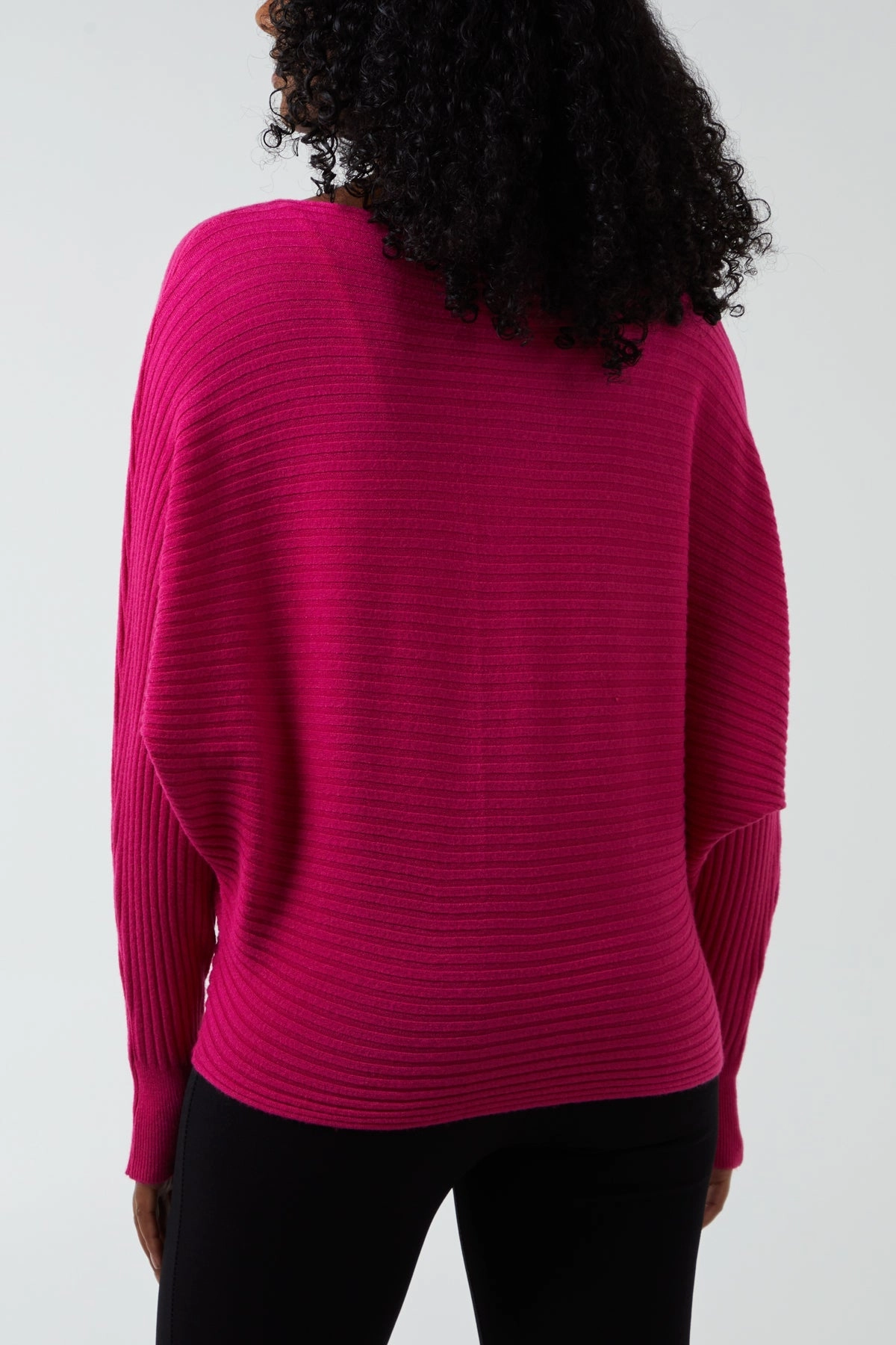 Batwing Ribbed Jumper