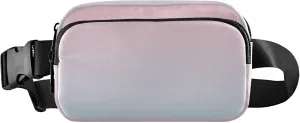 Blush Pink Light Blue Gradient Waterproof Women Fanny Packs Everywhere Belt Bag Pattern Crossbody Waist Bag