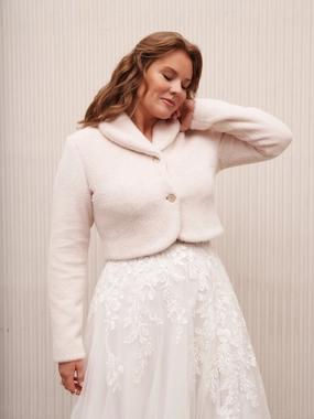 Blush Vegan Angora Bride Jacket