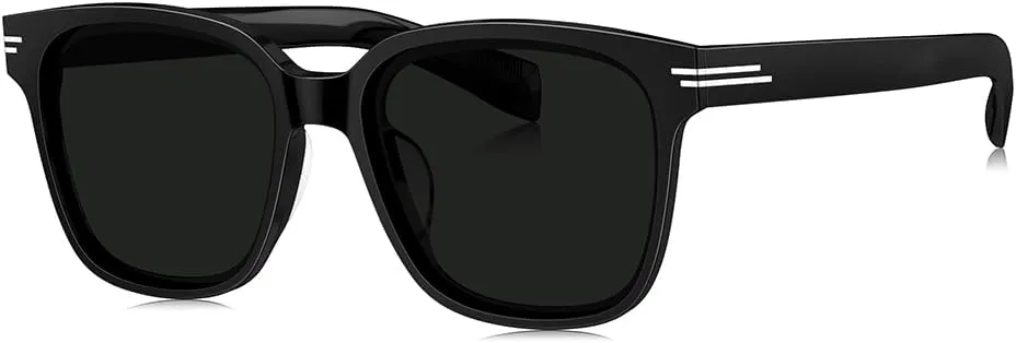 BOLON Men Women Retro Square Polarized Sunglasses, Exclusive Eyewear Brand of EssilorLuxottica