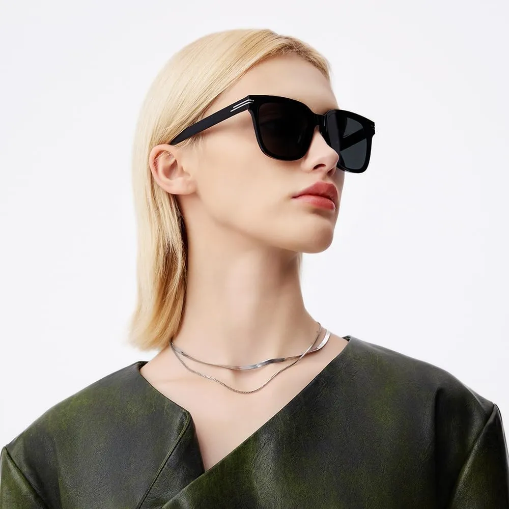 BOLON Men Women Retro Square Polarized Sunglasses, Exclusive Eyewear Brand of EssilorLuxottica