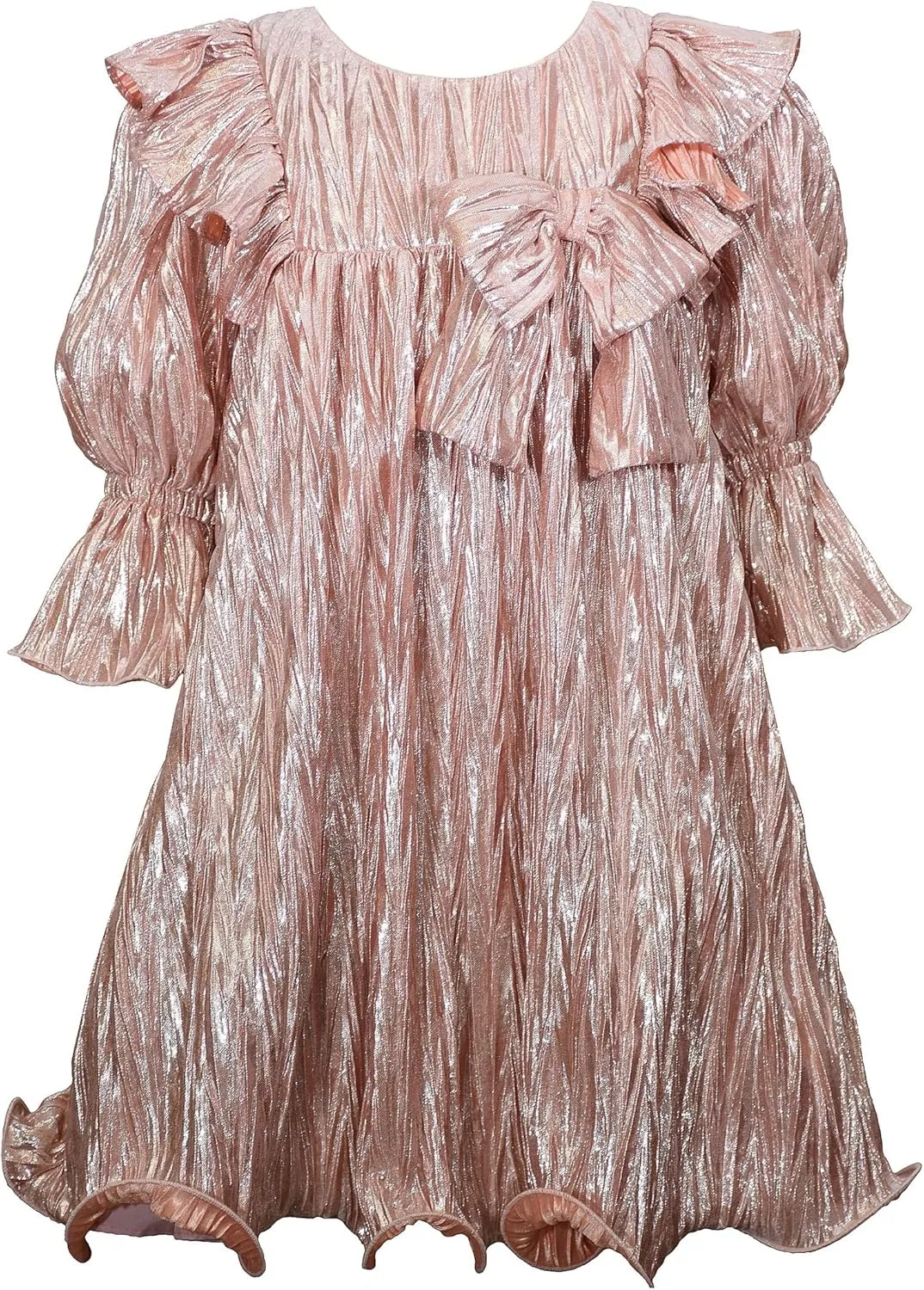 Bonnie Jean Girls 4-16 Metallic Ombre Boudre Special Occasion Dress