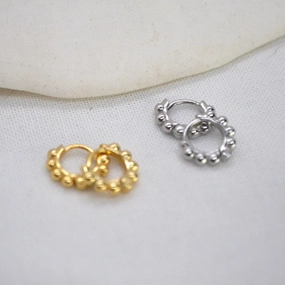 Brynn | Sterling Silver & Gold Hoops