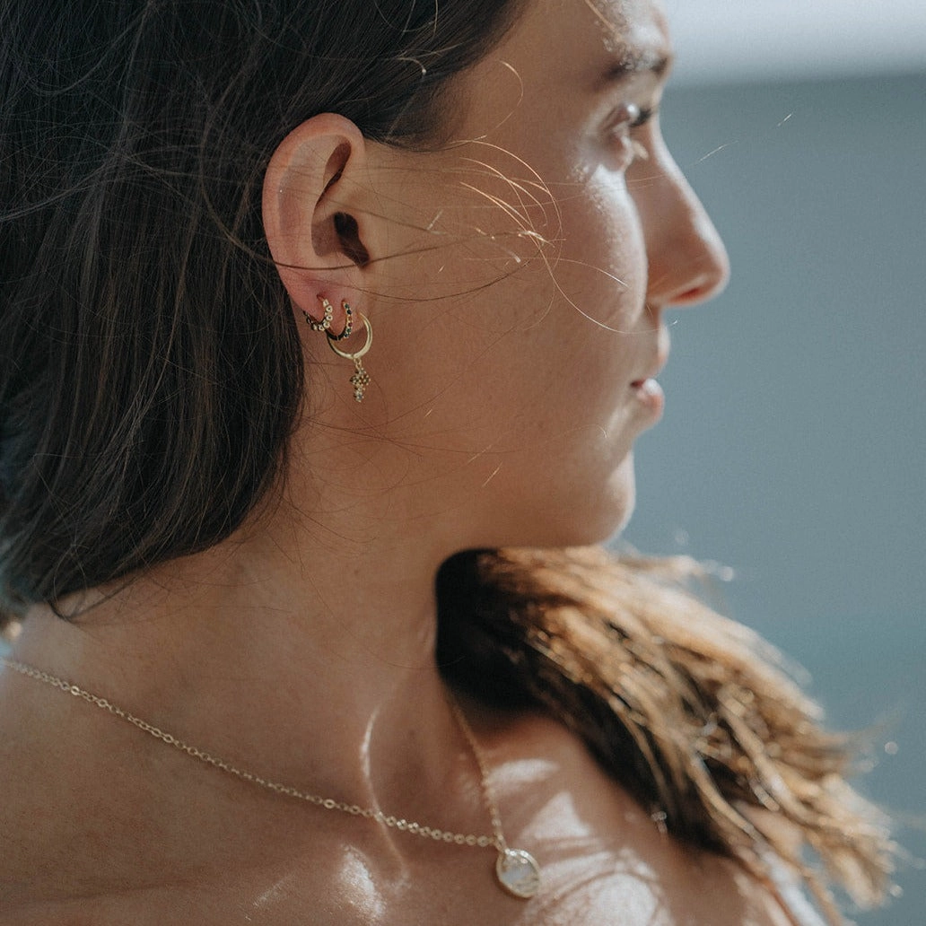 Brynn | Sterling Silver & Gold Hoops