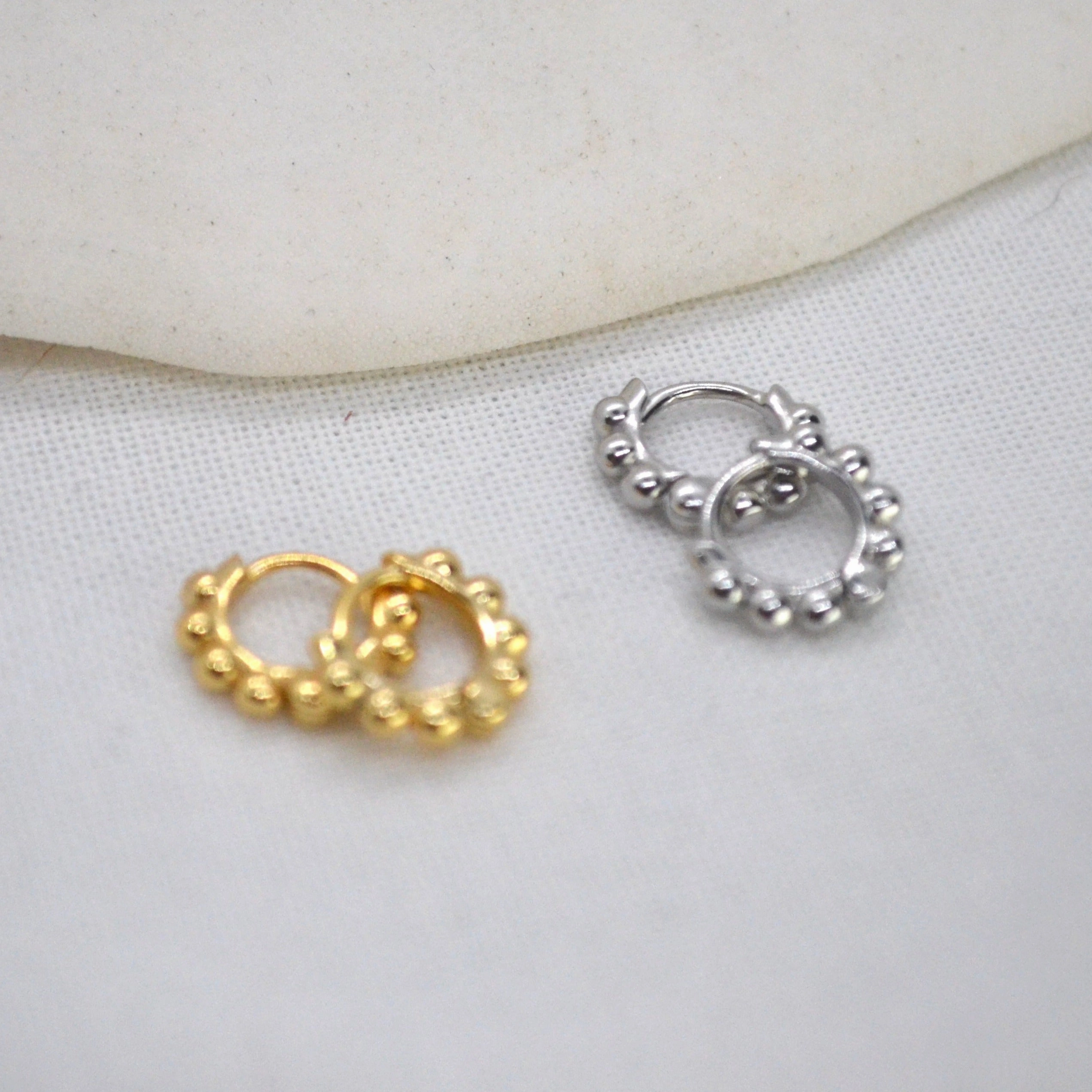 Brynn | Sterling Silver & Gold Hoops