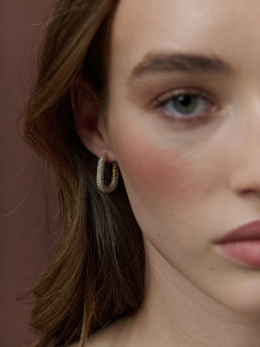 Camilie Pave 18K Gold Plated Earrings