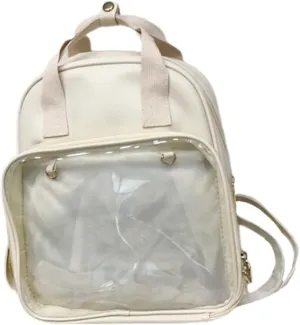 Candy Backpacks Pvc School Bag for Kids Students Storage Pockets Adjustable Straps