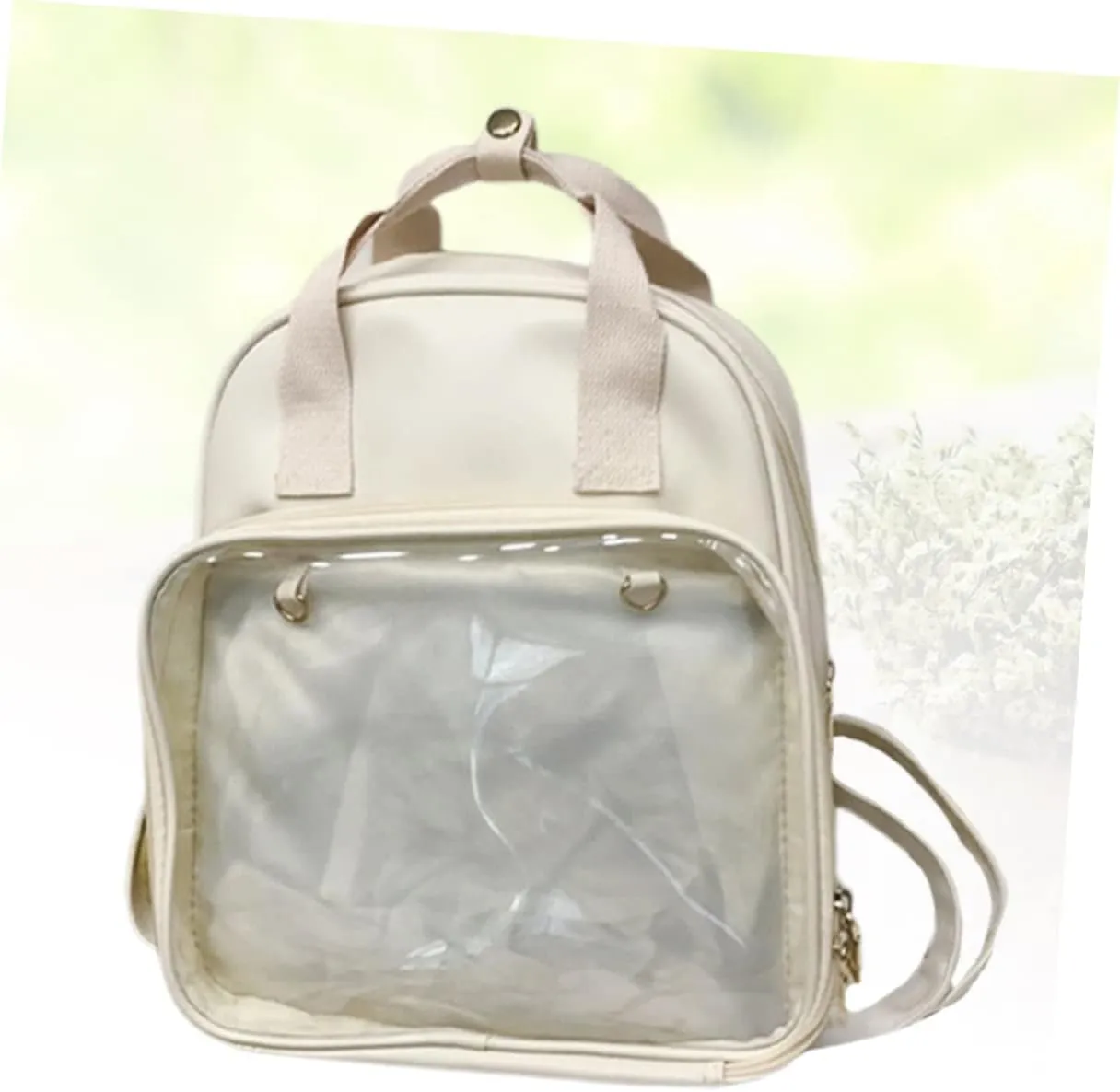Candy Backpacks Pvc School Bag for Kids Students Storage Pockets Adjustable Straps