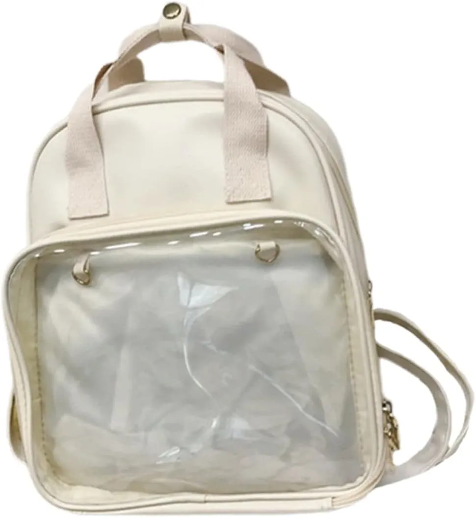 Candy Backpacks Pvc School Bag for Kids Students Storage Pockets Adjustable Straps