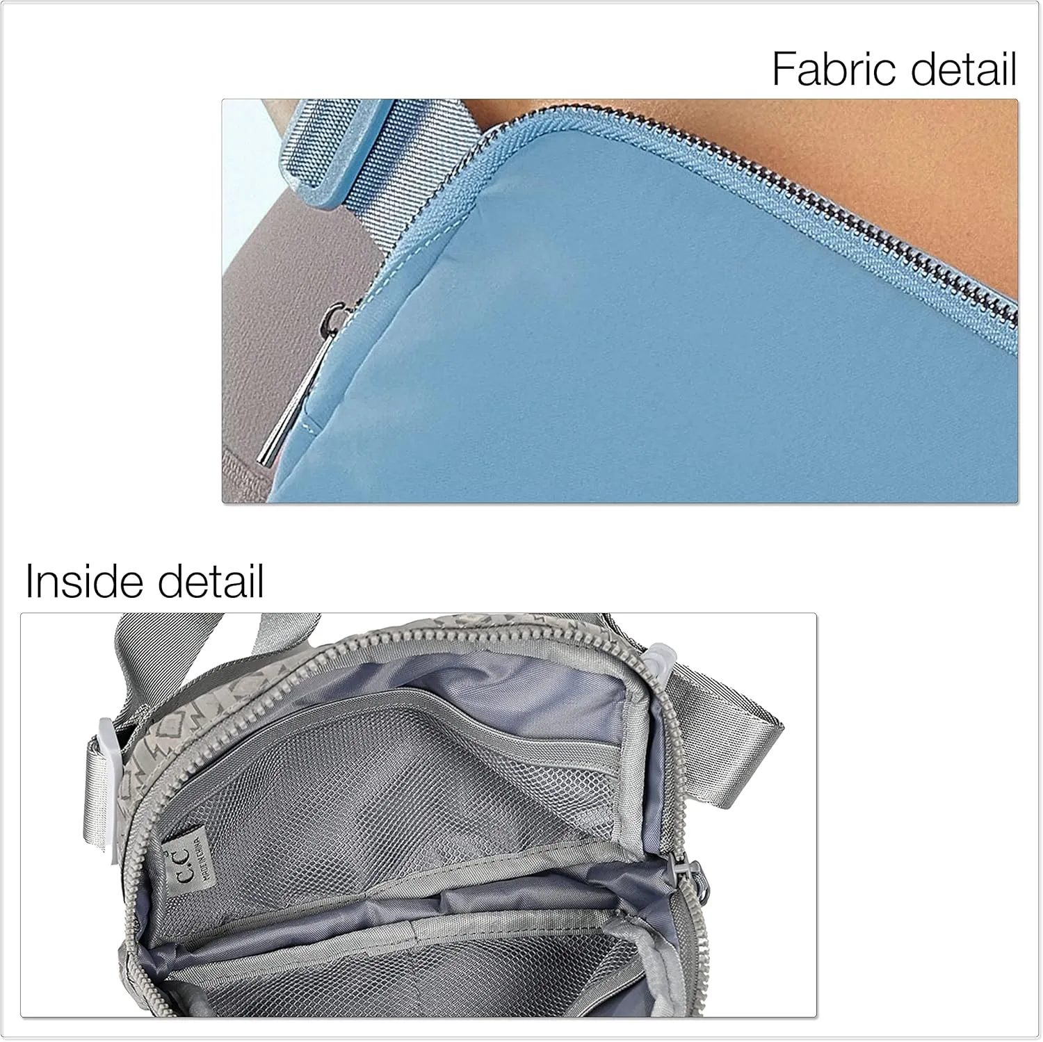 C.C Women's Fanny Pack Crossbody Bag with Adjustable Strap - Fashion Waist Pack in Dusty Mauve (BG-4253)
