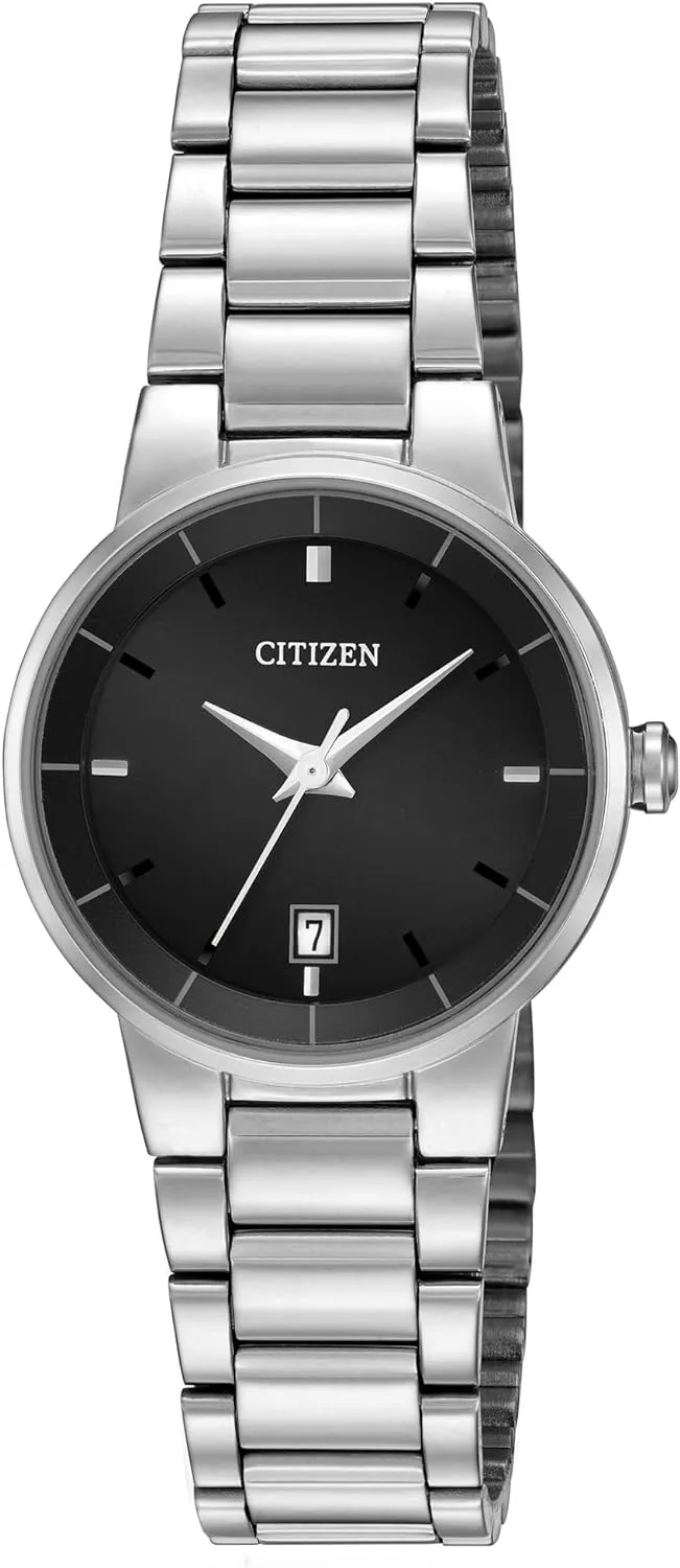 Citizen Quartz Womens Watch, Stainless Steel, Classic, Silver-Tone (Model: EU6010-53E)