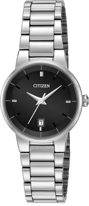 Citizen Quartz Womens Watch, Stainless Steel, Classic, Silver-Tone (Model: EU6010-53E)