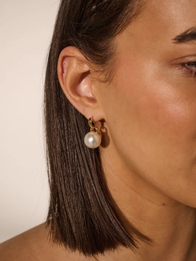 Classic Pearl 18K Gold Plated Earrings