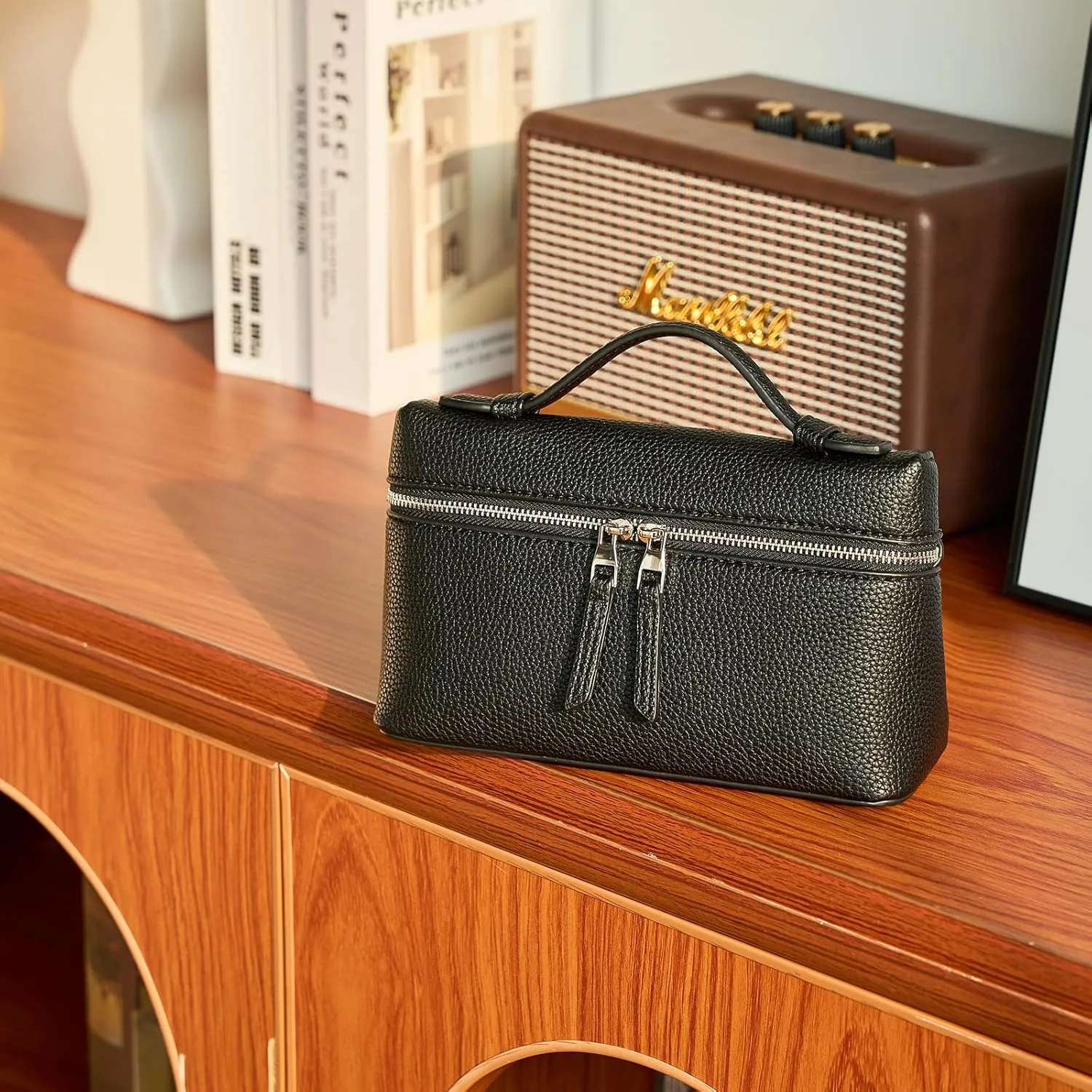 Crossbody Bag for Women, Small Top-Handle Leather Purse Designer Trendy Shoulder Bag Luxury Pouch