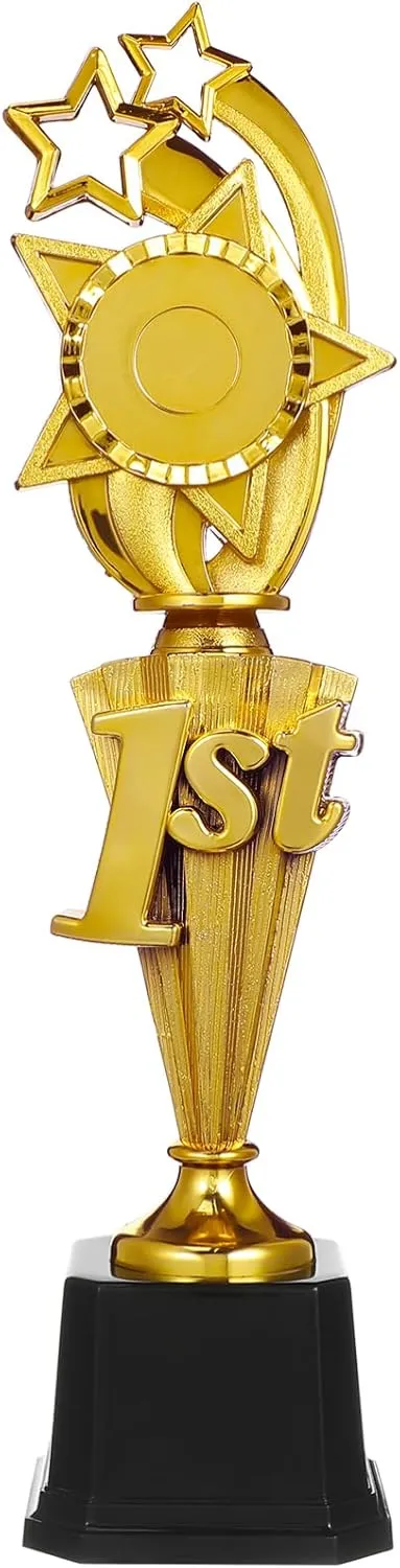 Didiseaon 1st Place Trophy Award 14.6 Inch Large Plastic First Place Trophy Cup for Sports Soccer Tournament Competitions Celebration Reward Trophies