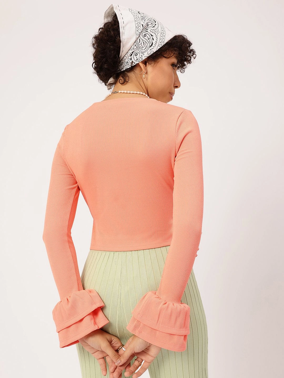 DressBerry Blush Cascade Layered Ruffles Top
