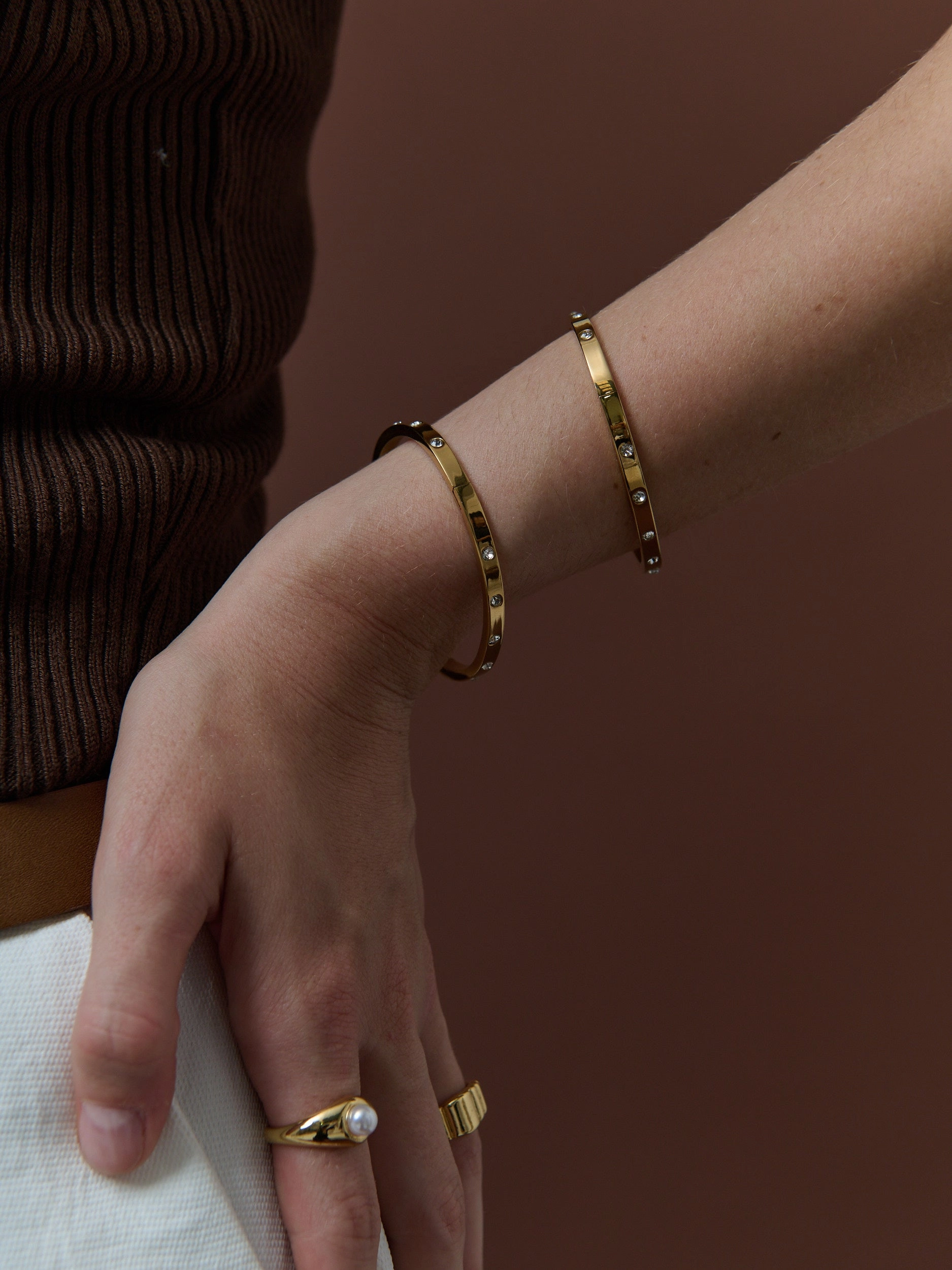 Ello 18K Gold Plated Bangle
