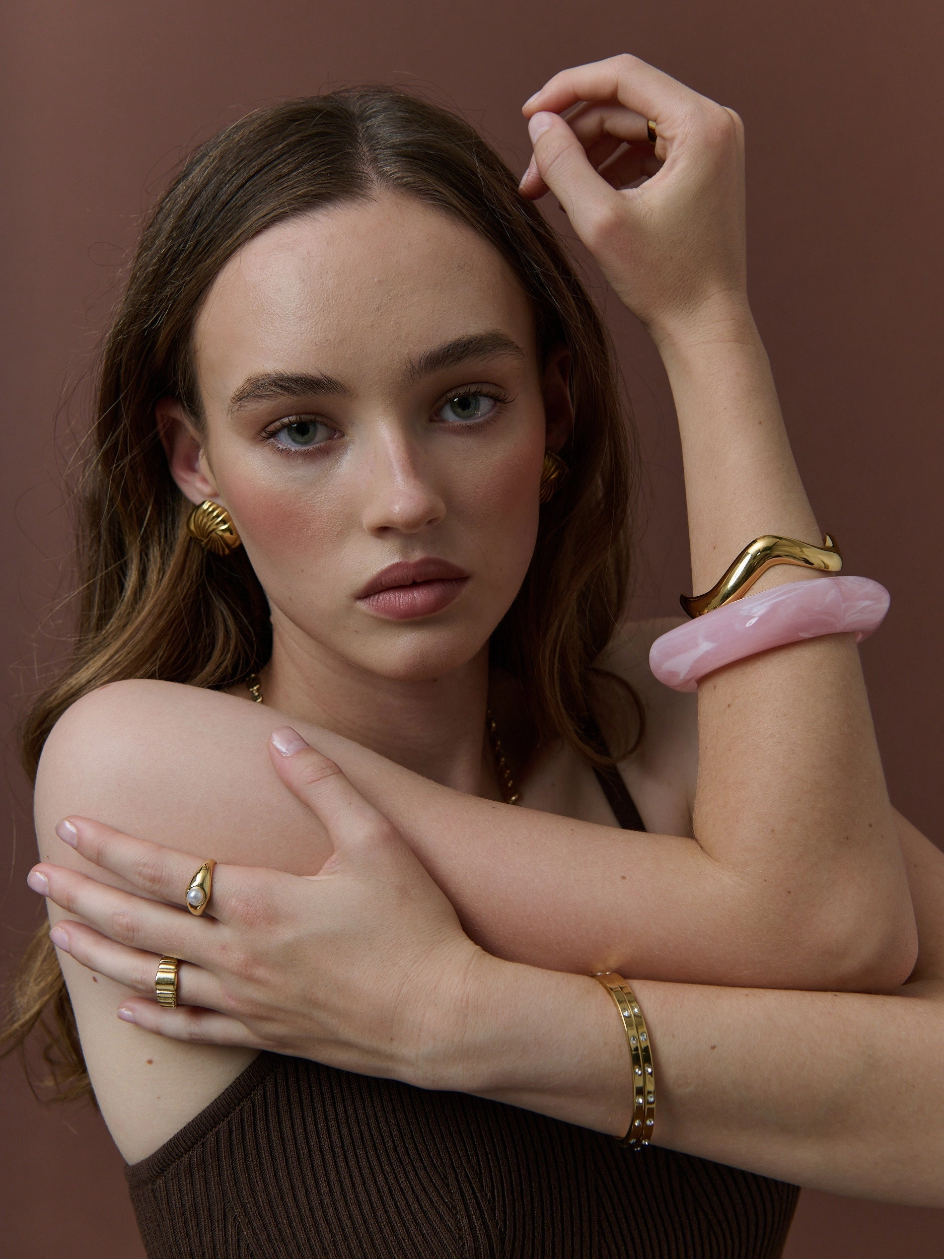 Ello 18K Gold Plated Bangle